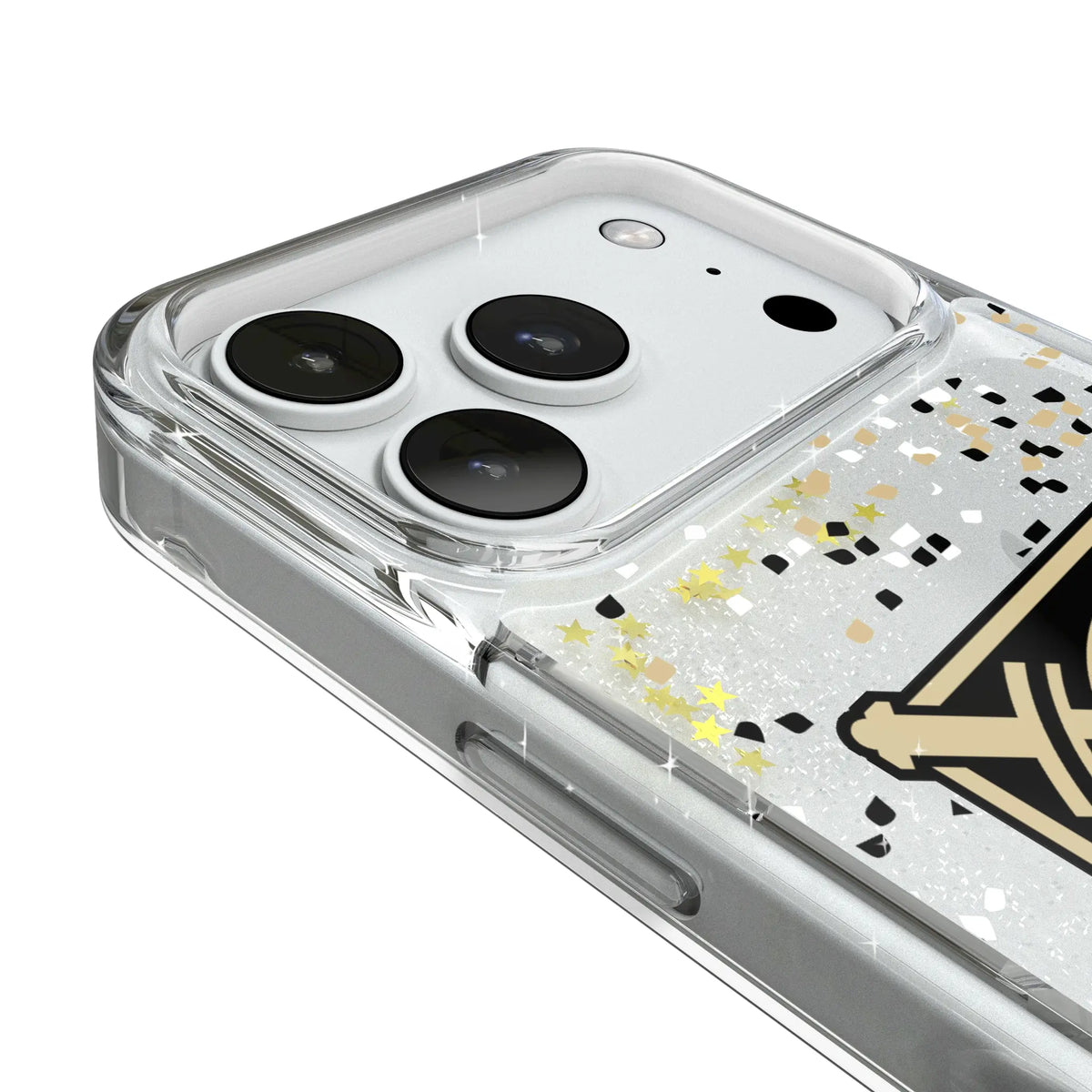 United States Military Academy Black Knights Confetti iPhone Glitter Phone Case for Apple iPhone - Detail#Device_iPhone 18 Pro