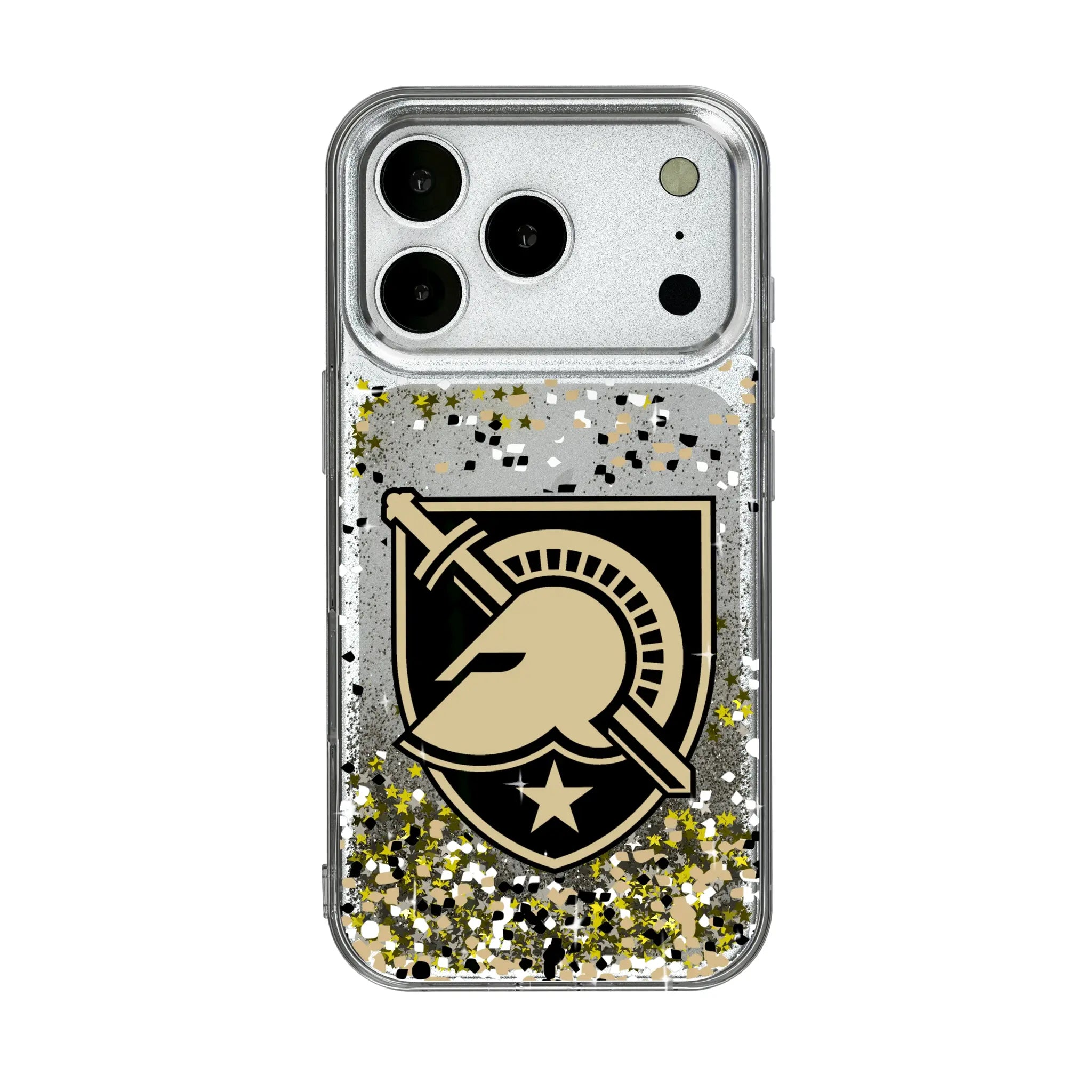United States Military Academy Black Knights Confetti iPhone Glitter Phone Case for Apple iPhone