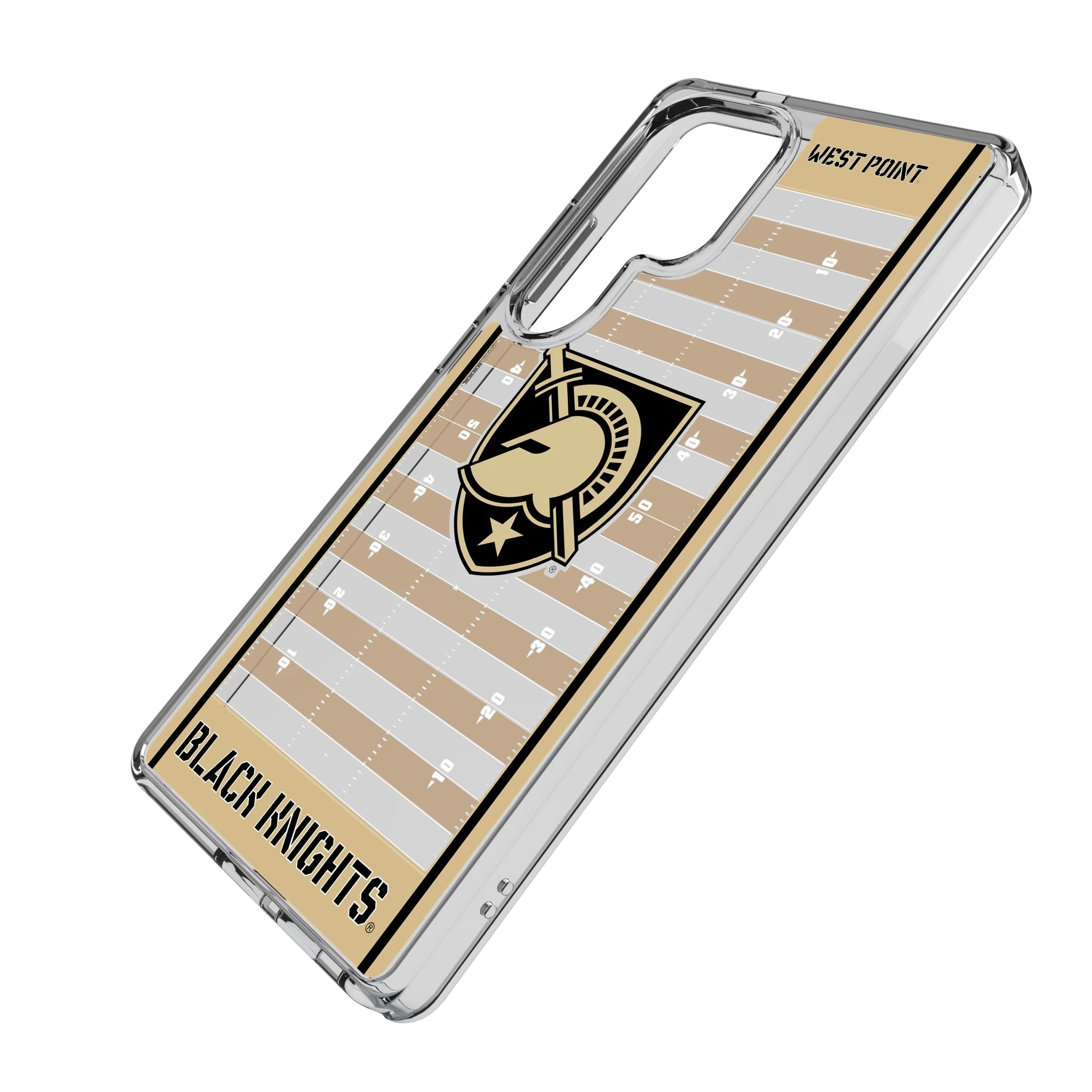 United States Military Academy Black Knights Field Galaxy Clear Phone Case for Samsung Galaxy - Isometric View