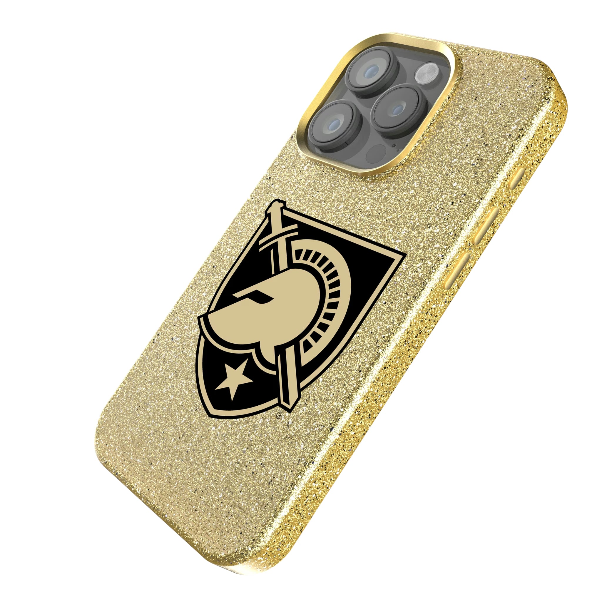 United States Military Academy Black Knights Linen iPhone Bling Phone Case for Apple iPhone - Isometric View