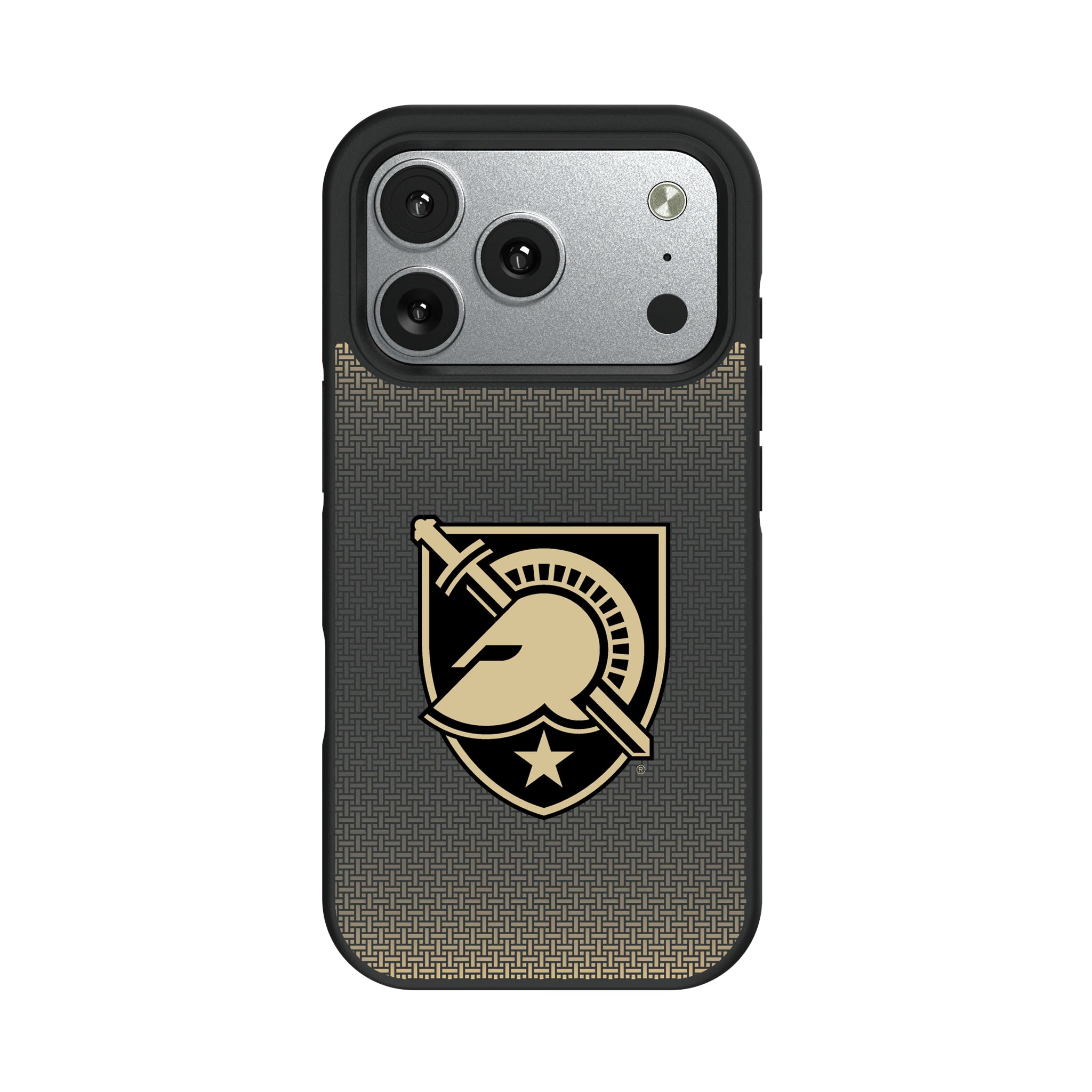United States Military Academy Black Knights Linen iPhone Bump Phone Case for Apple iPhone#Device_iPhone 17 Pro