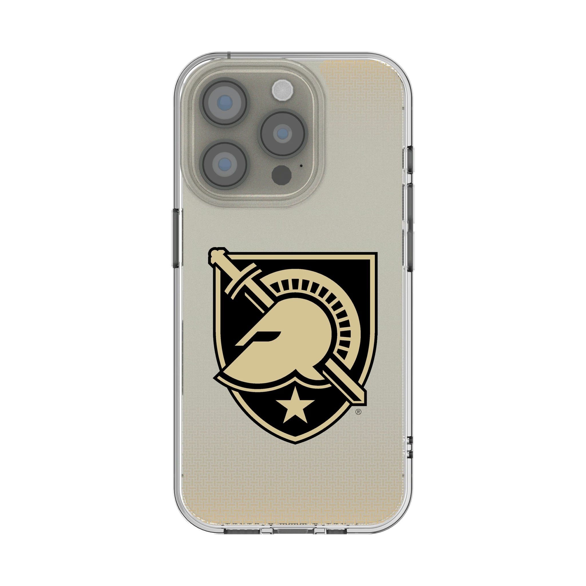 United States Military Academy Black Knights Linen iPhone Clear Phone Case for Apple iPhone