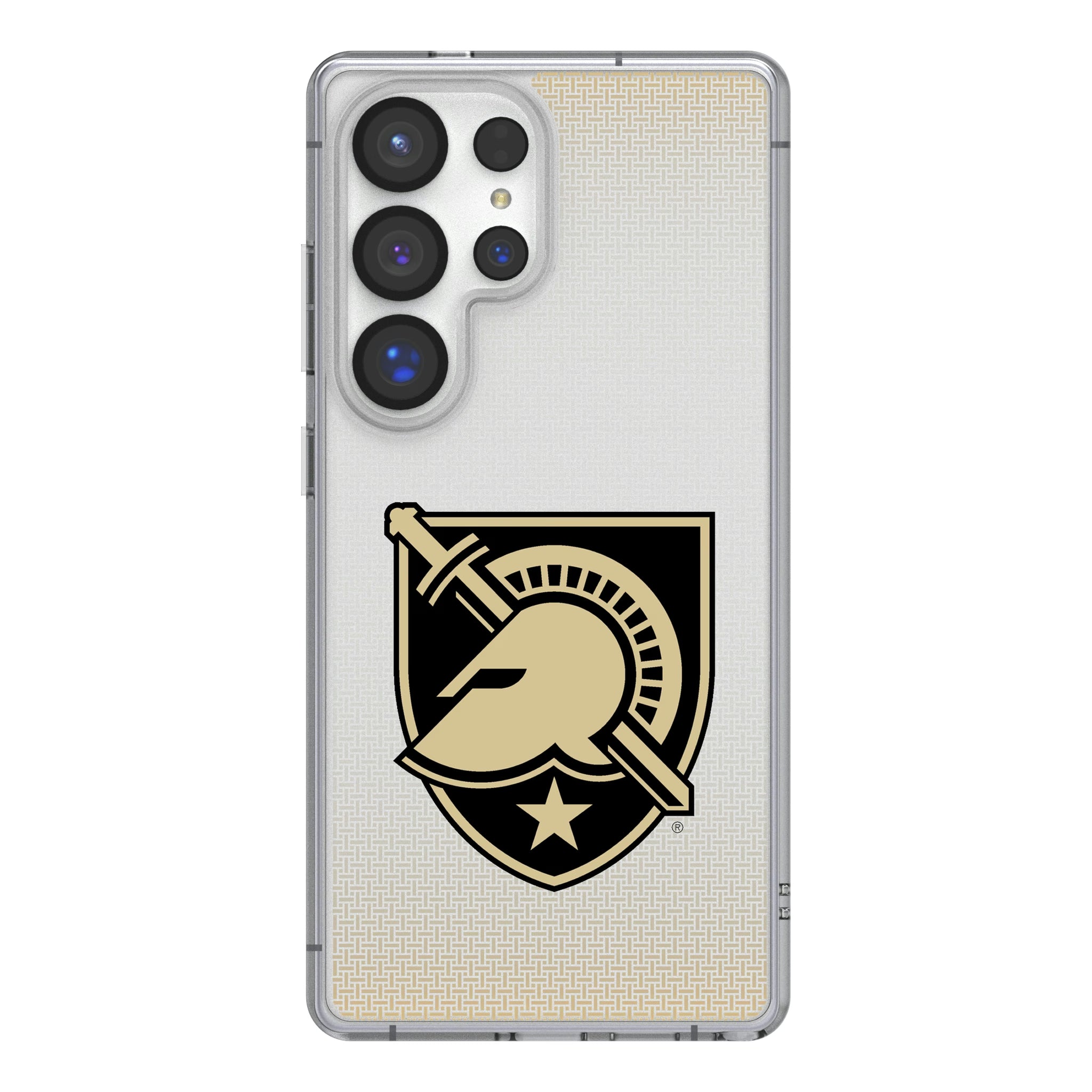 United States Military Academy Black Knights Linen Galaxy Clear Phone Case for Samsung Galaxy