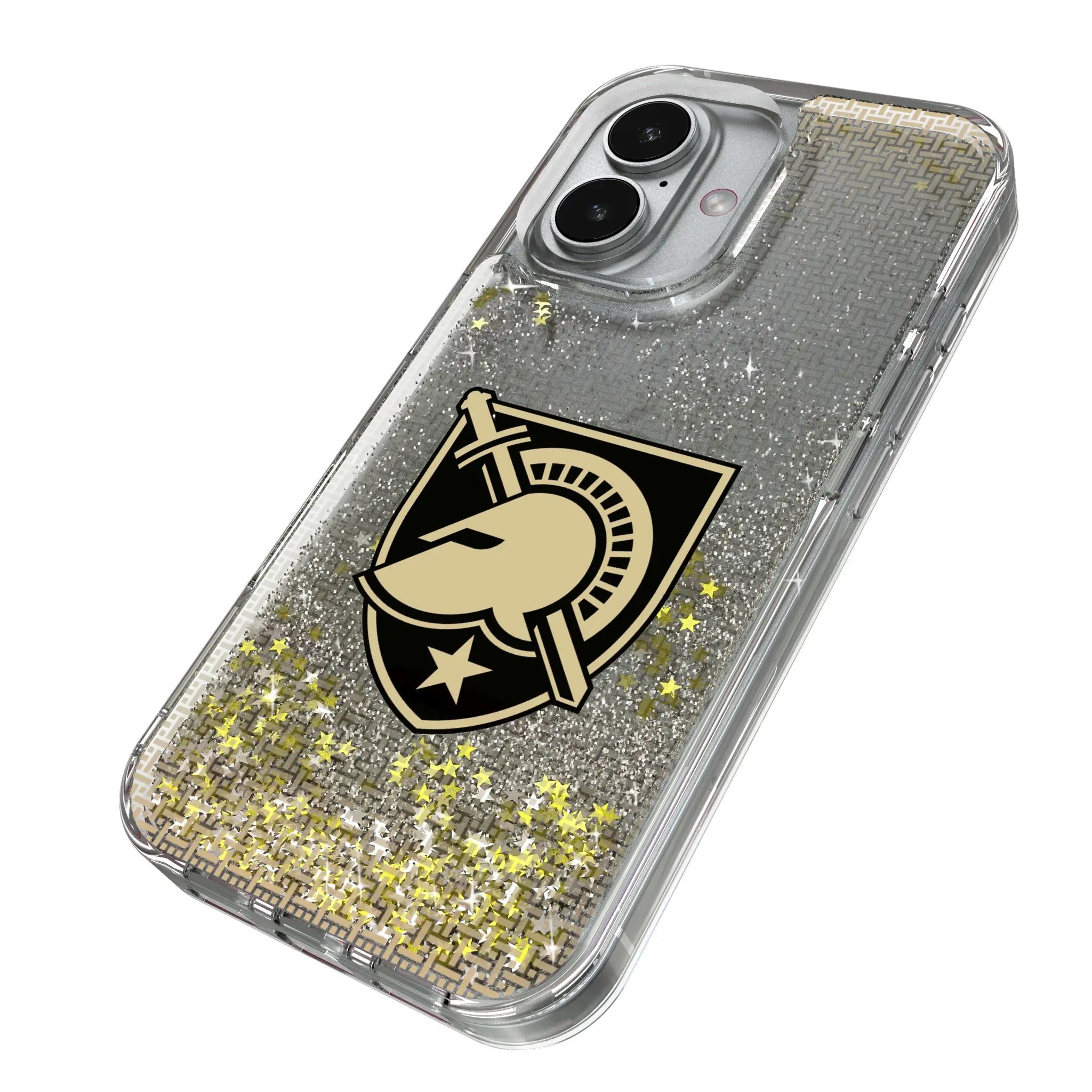 United States Military Academy Black Knights Linen iPhone Glitter Phone Case for Apple iPhone - Isometric View