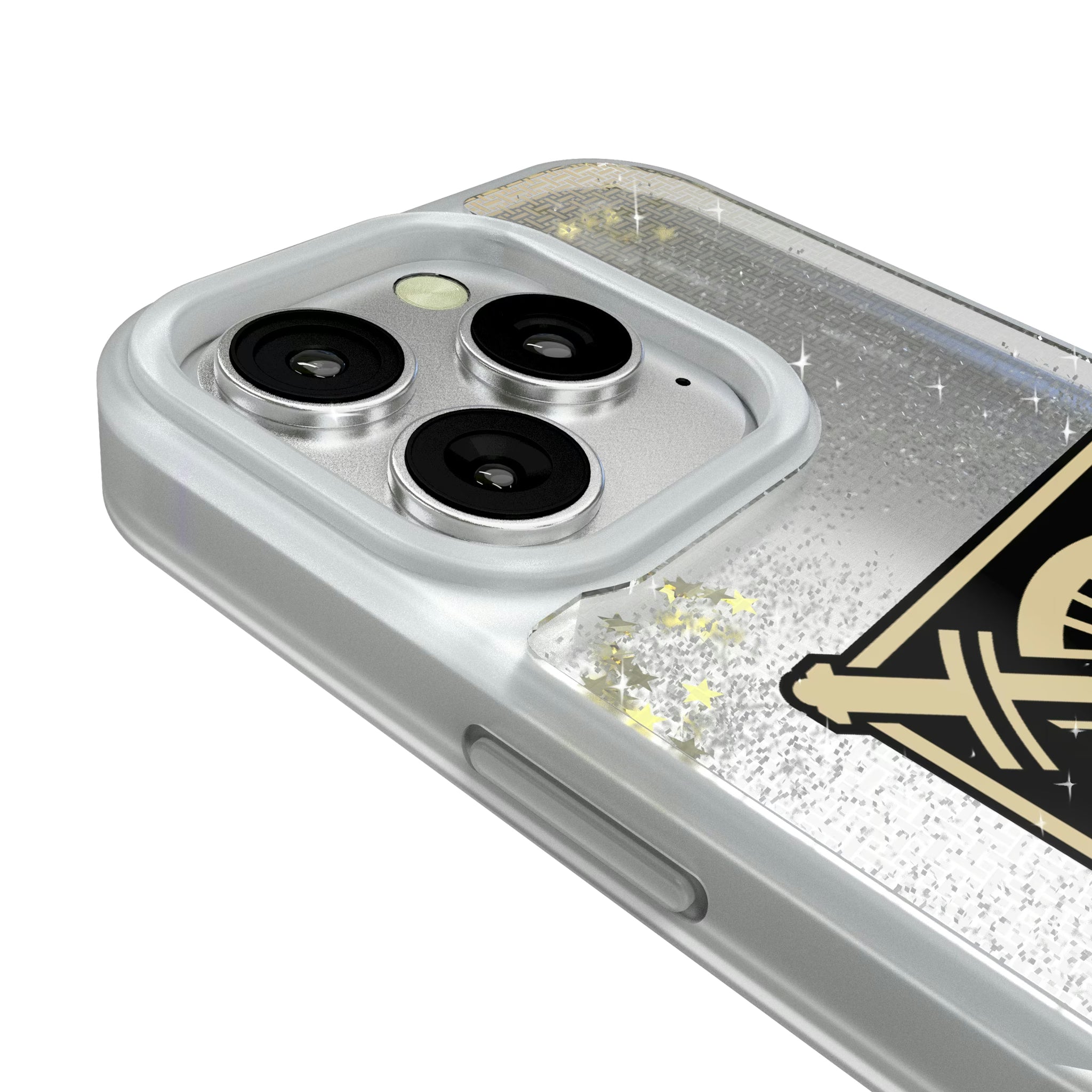 United States Military Academy Black Knights Linen iPhone Glitter Phone Case for Apple iPhone - Detail#Device_iPhone 16 Pro