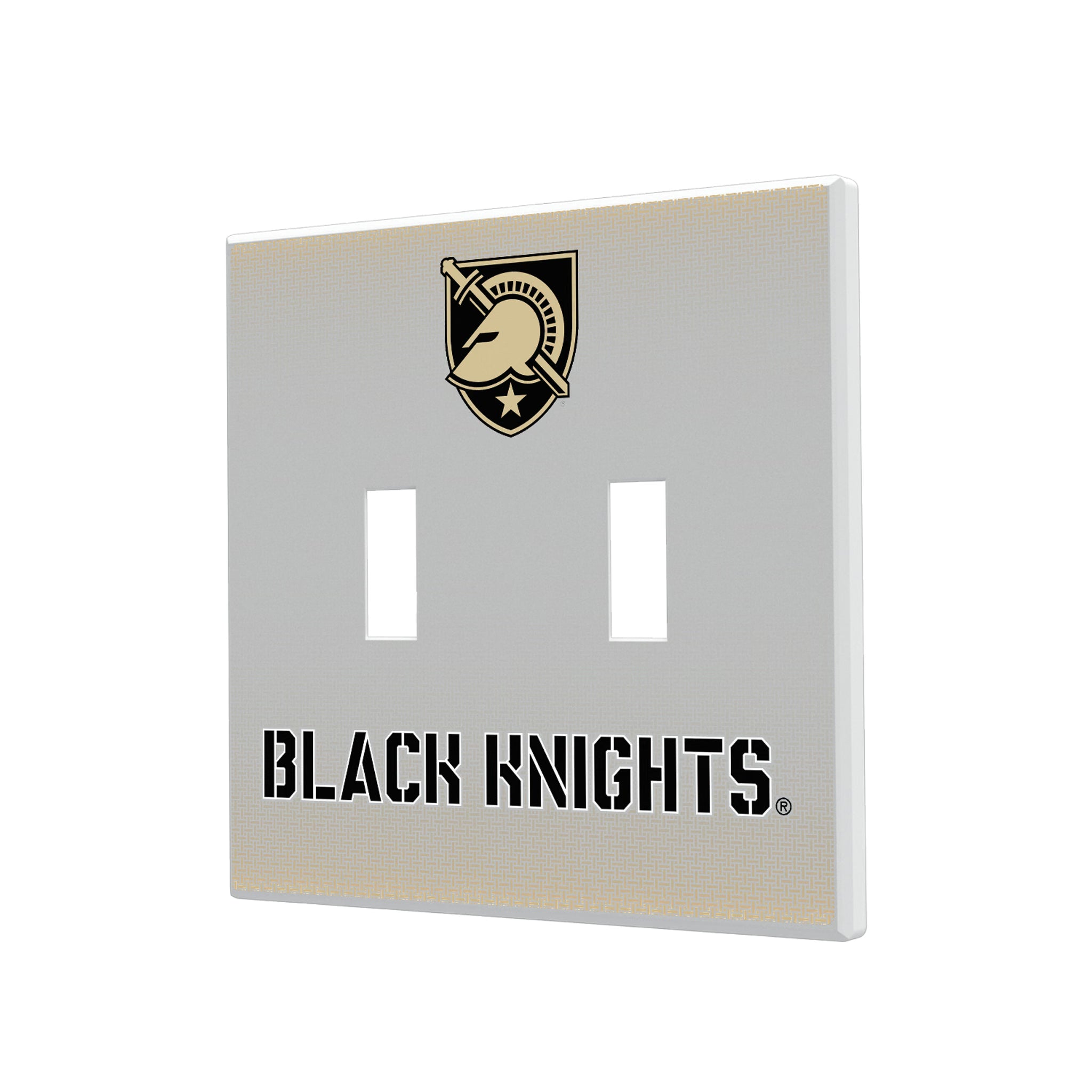 United States Military Academy Black Knights Linen Hidden-Screw Light Switch Plate#Style_Double Toggle