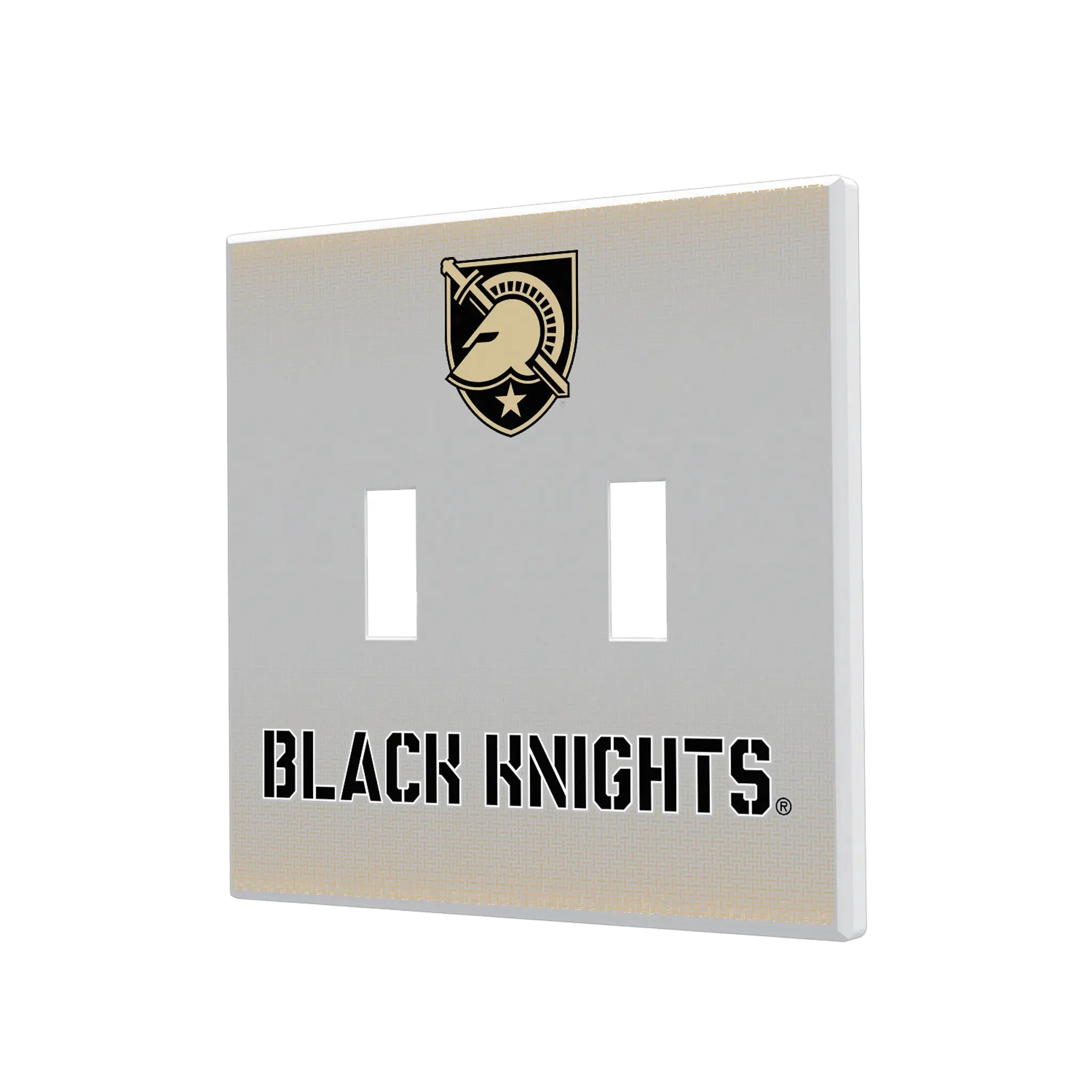 United States Military Academy Black Knights Linen Hidden-Screw Light Switch Plate#Style_Double Toggle