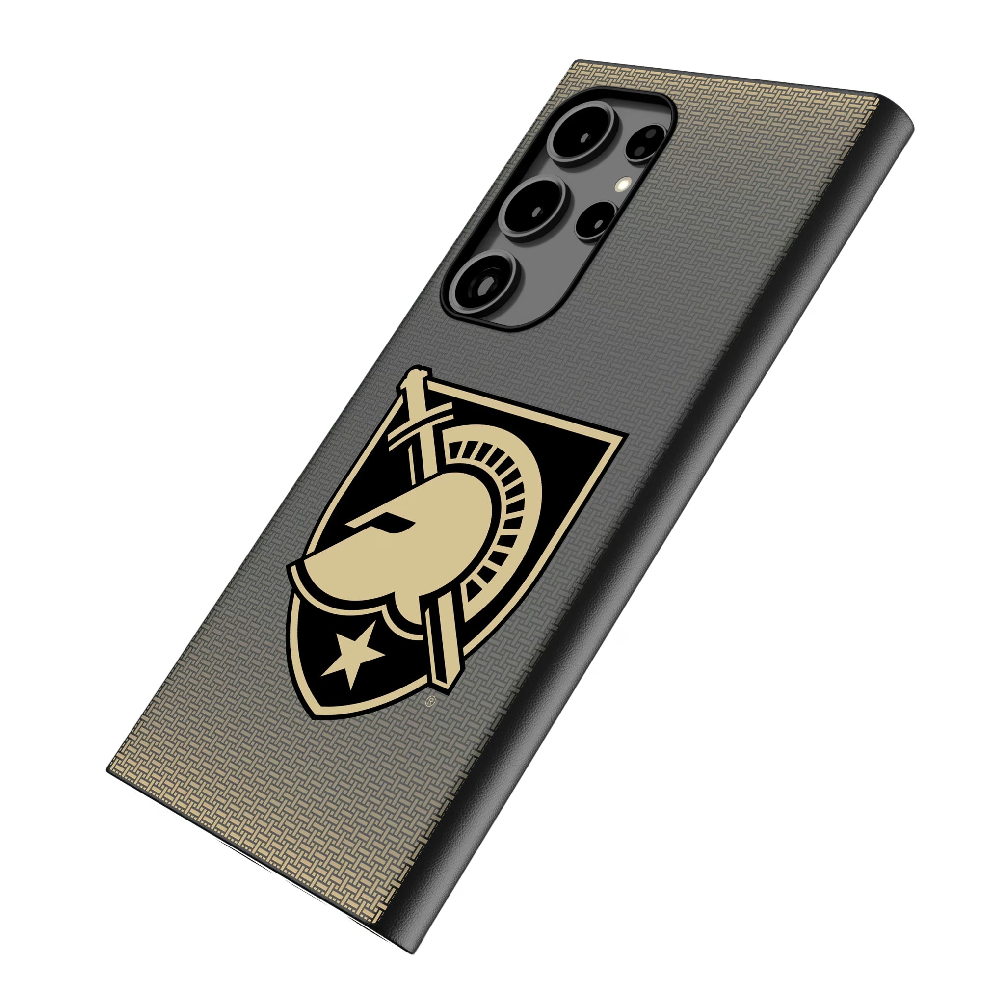 United States Military Academy Black Knights Linen Galaxy MagSafe Compatible Phone Case for Samsung Galaxy - Isometric View