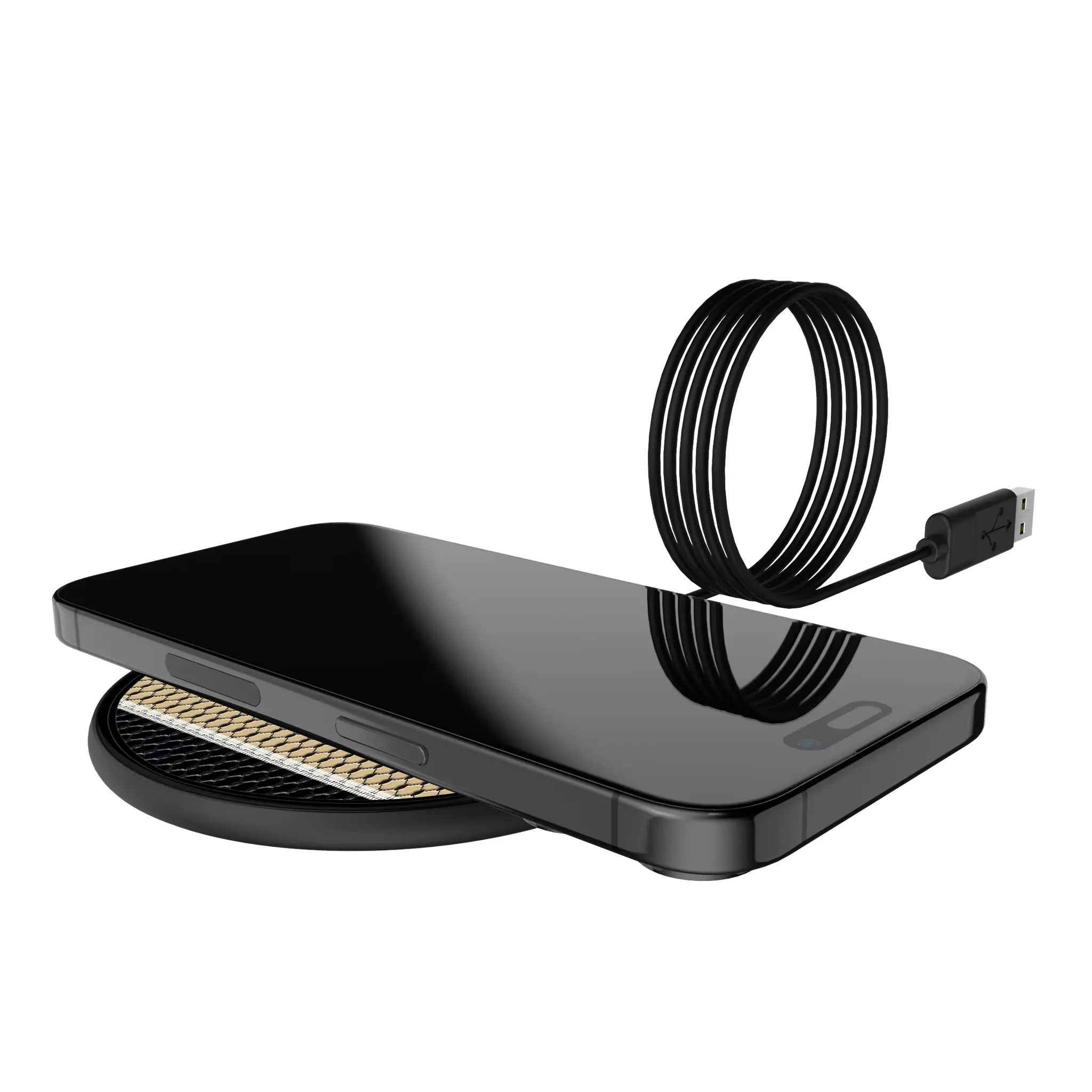 United States Military Academy Black Knights Mesh 15-Watt Wireless Charger - Lifestyle