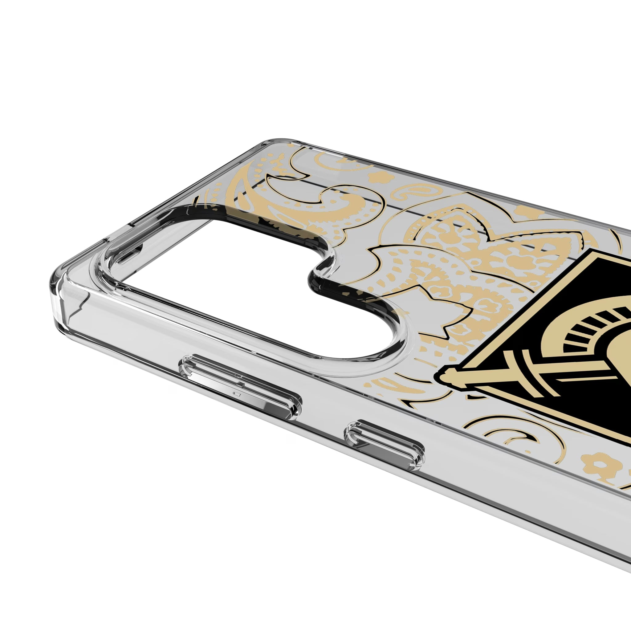 United States Military Academy Black Knights Paisley Galaxy Clear Phone Case for Samsung Galaxy - Detail