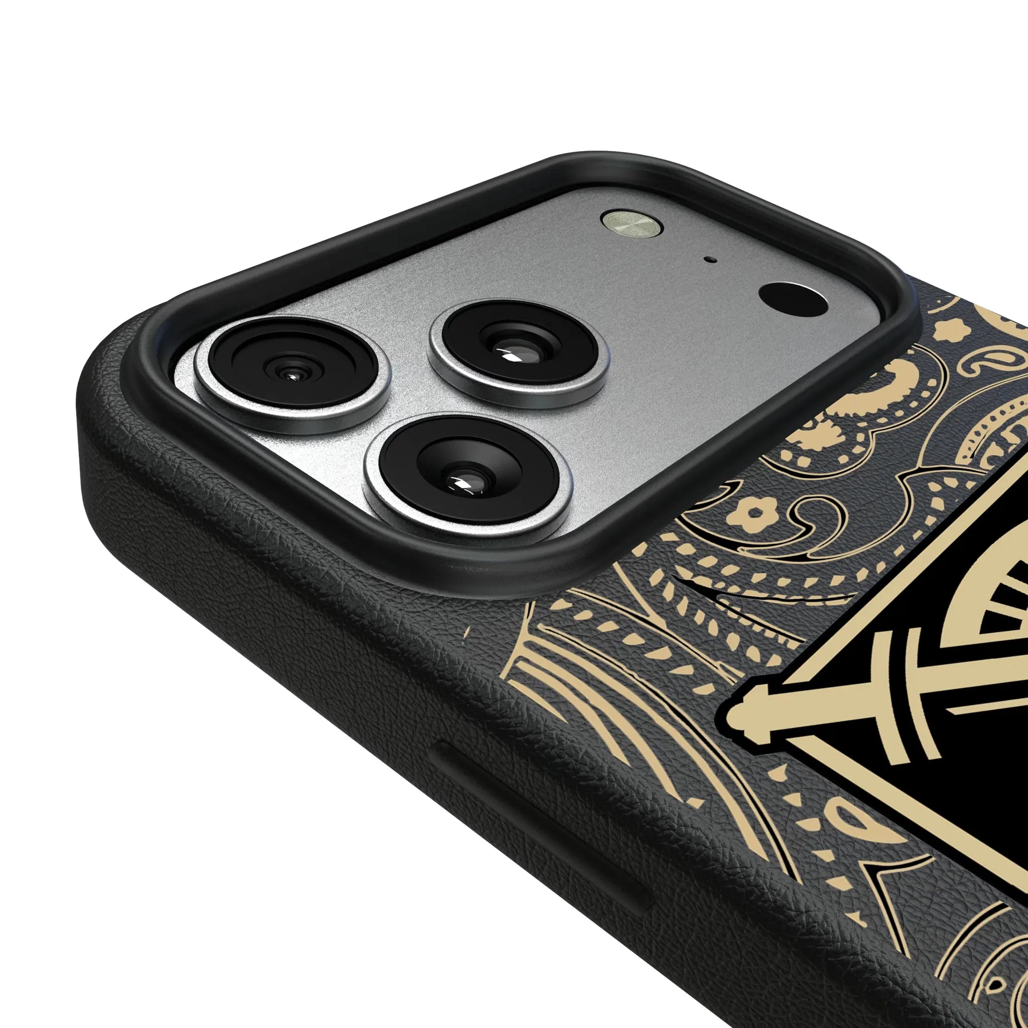 United States Military Academy Black Knights Paisley iPhone MagSafe Compatible Phone Case for Apple iPhone - Detail#Device_iPhone 17 Pro Max