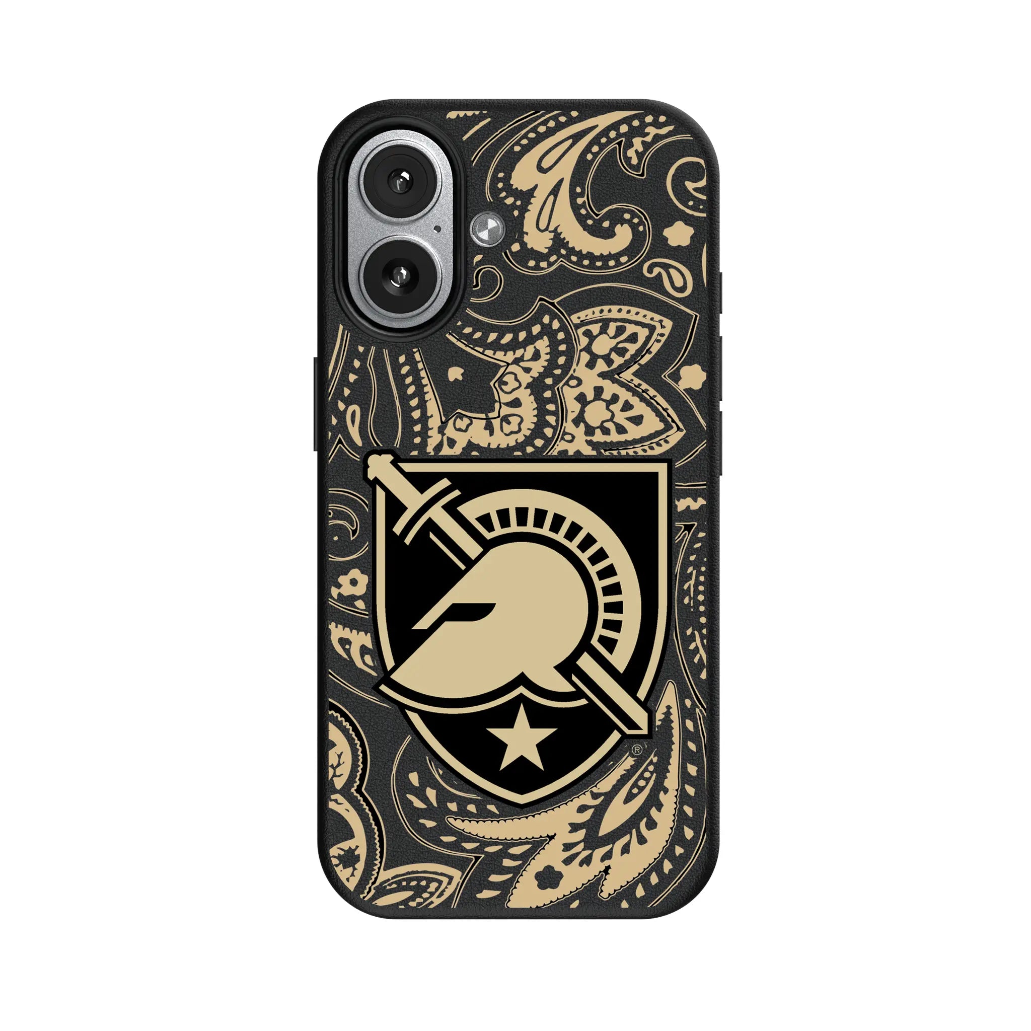 United States Military Academy Black Knights Paisley iPhone MagSafe Compatible Phone Case for Apple iPhone#Device_iPhone 17