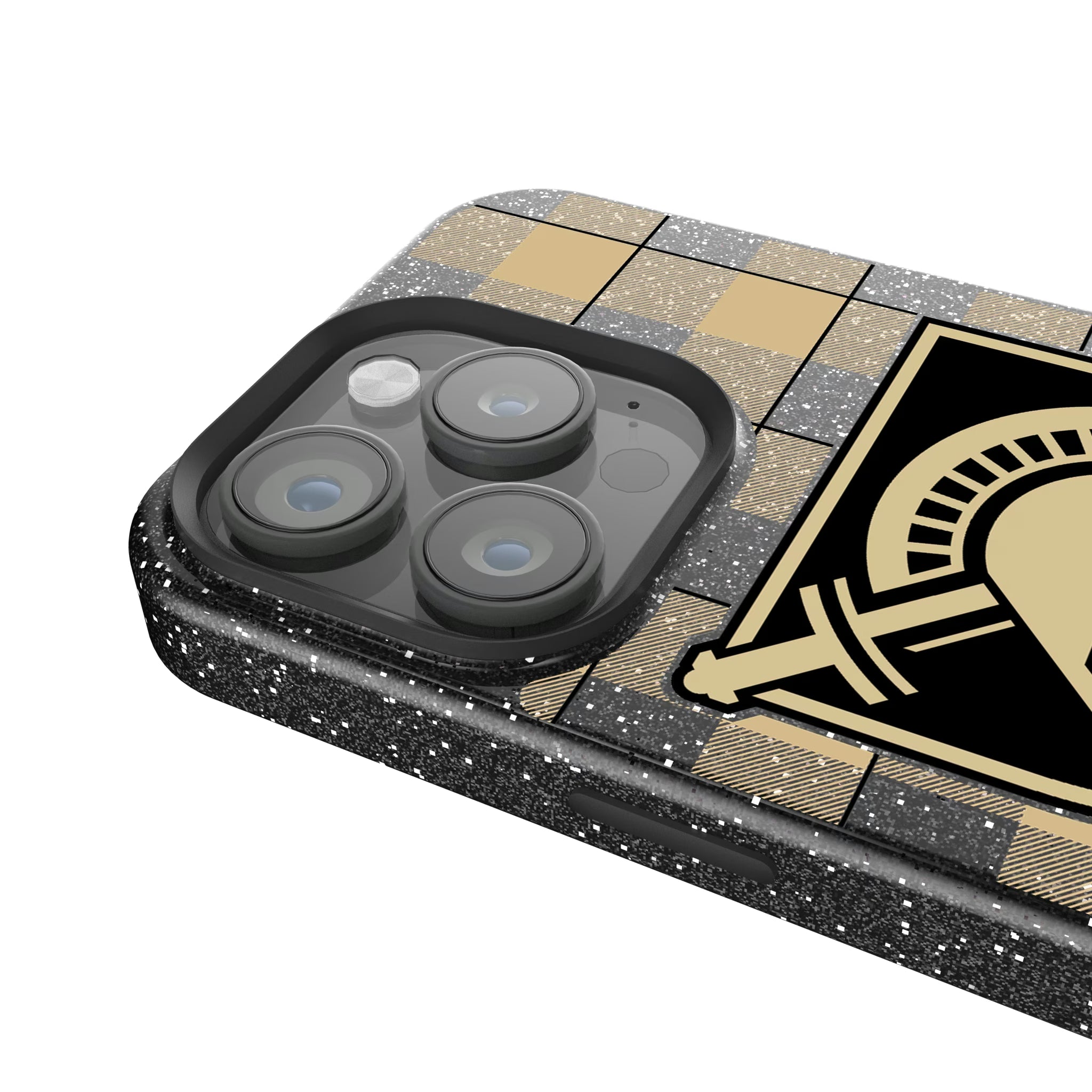 United States Military Academy Black Knights Plaid iPhone Bling Phone Case for Apple iPhone - Detail