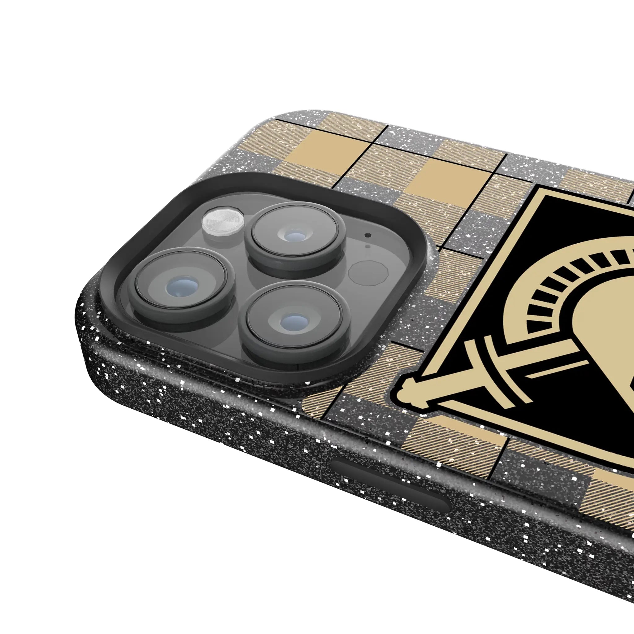 United States Military Academy Black Knights Plaid iPhone Bling Phone Case for Apple iPhone - Detail