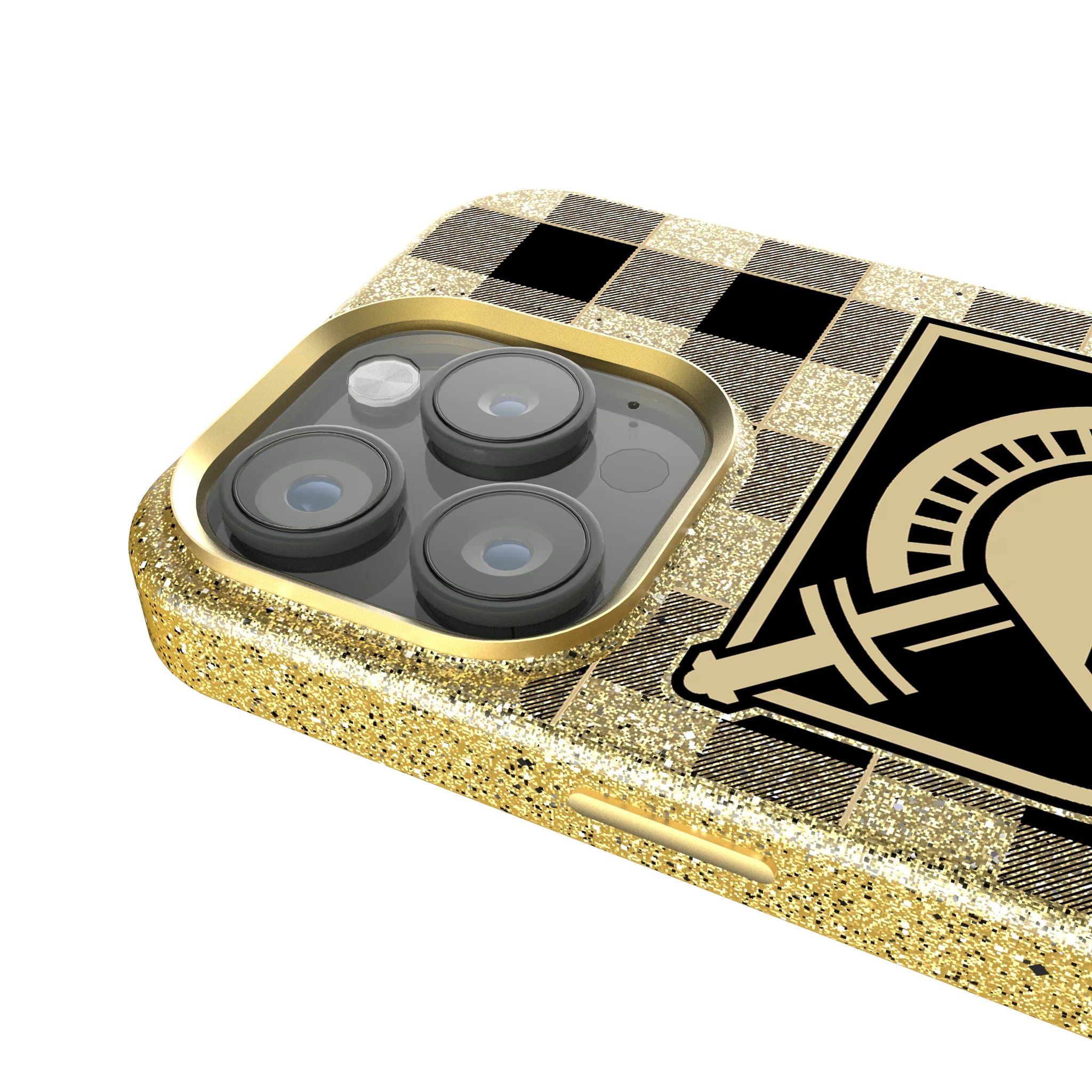 United States Military Academy Black Knights Plaid iPhone Bling Phone Case for Apple iPhone - Detail