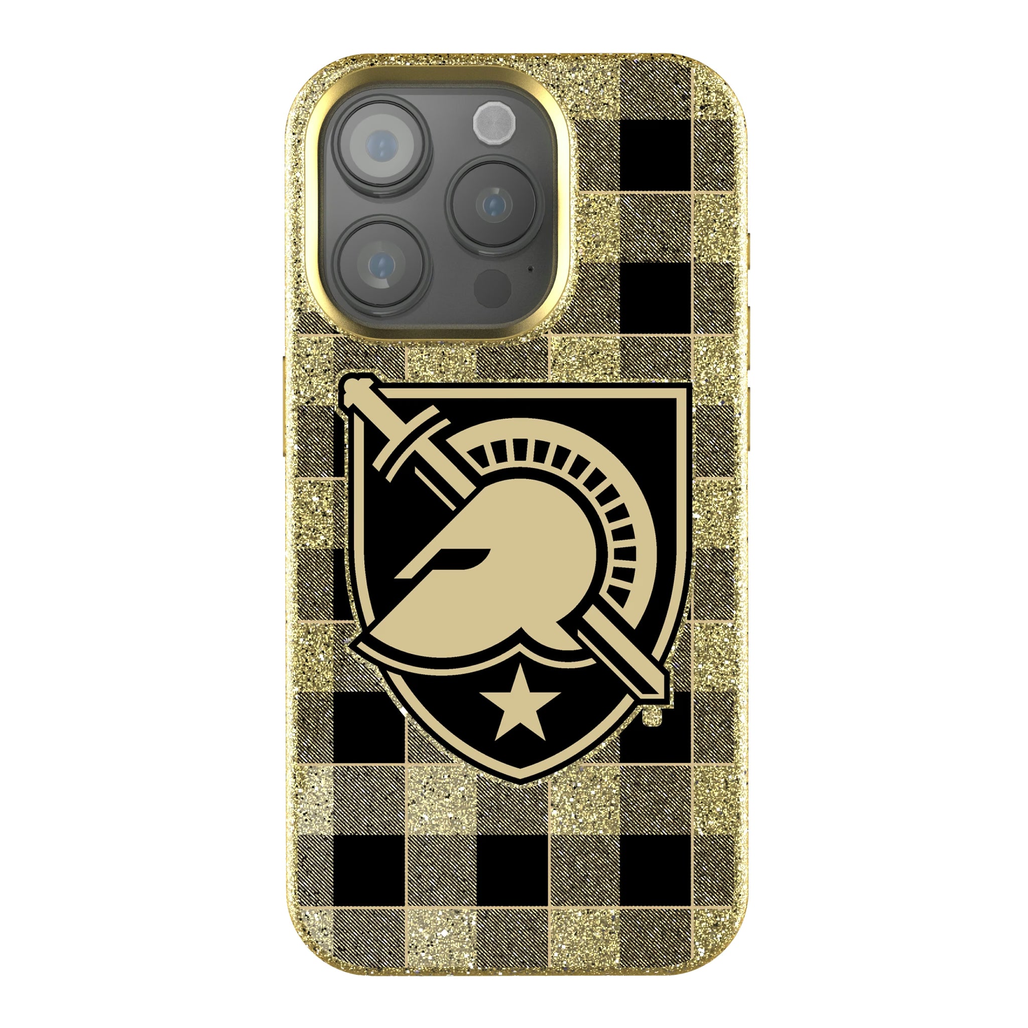 United States Military Academy Black Knights Plaid iPhone Bling Phone Case for Apple iPhone