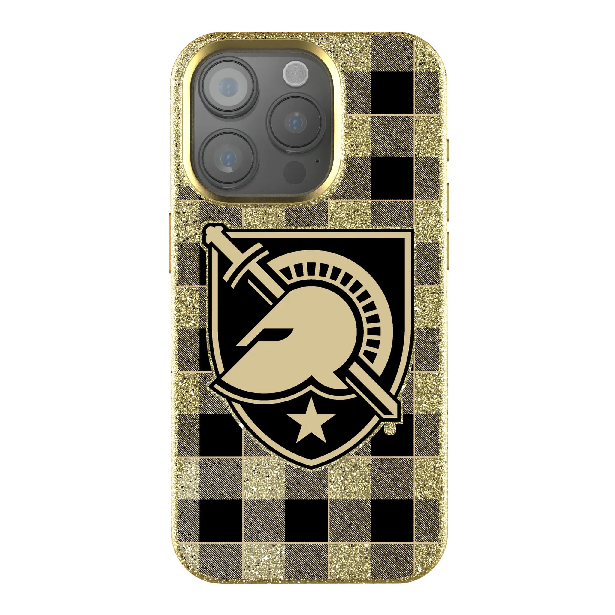 United States Military Academy Black Knights Plaid iPhone Bling Phone Case for Apple iPhone