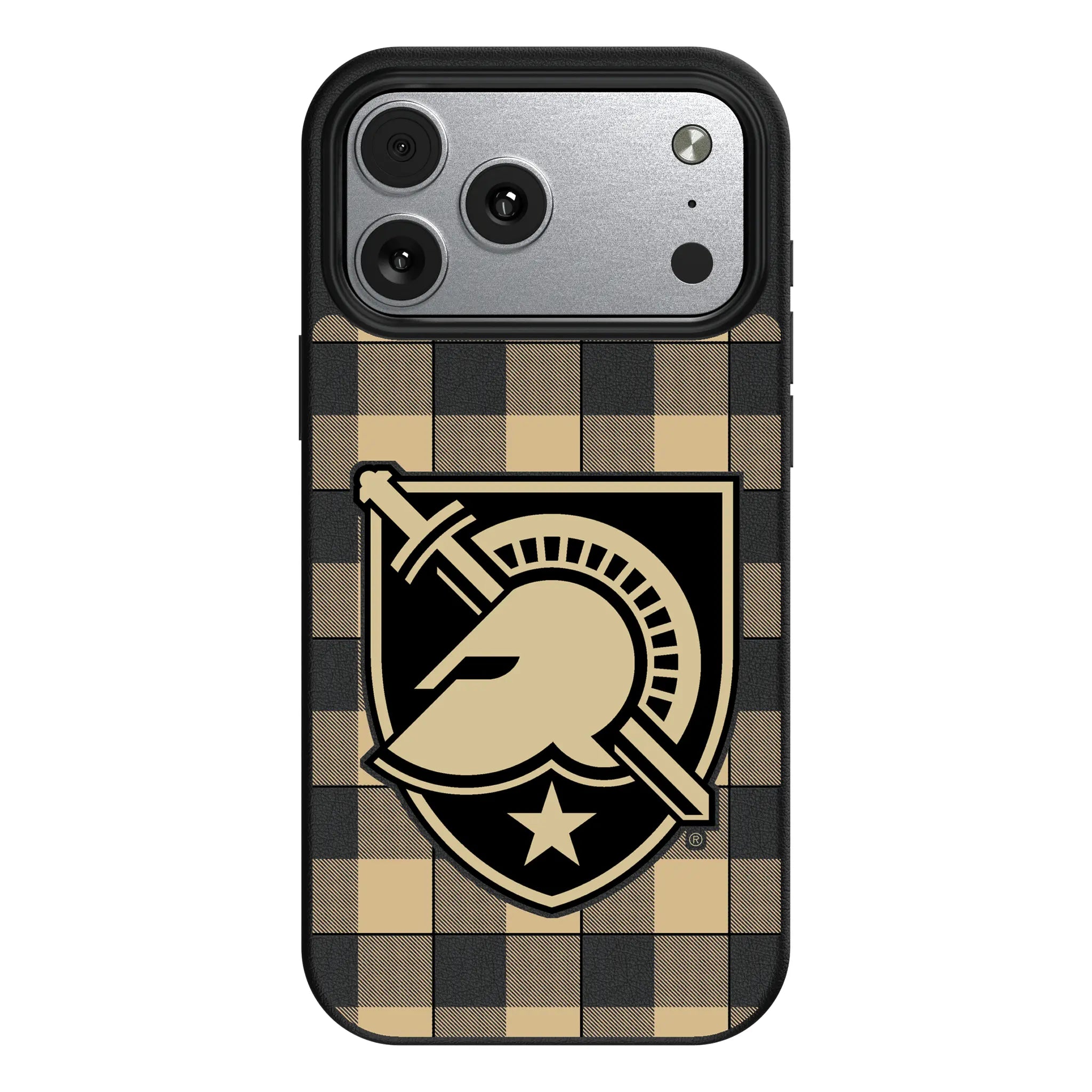 United States Military Academy Black Knights Plaid iPhone MagSafe Compatible Phone Case for Apple iPhone#Device_iPhone 17 Pro Max