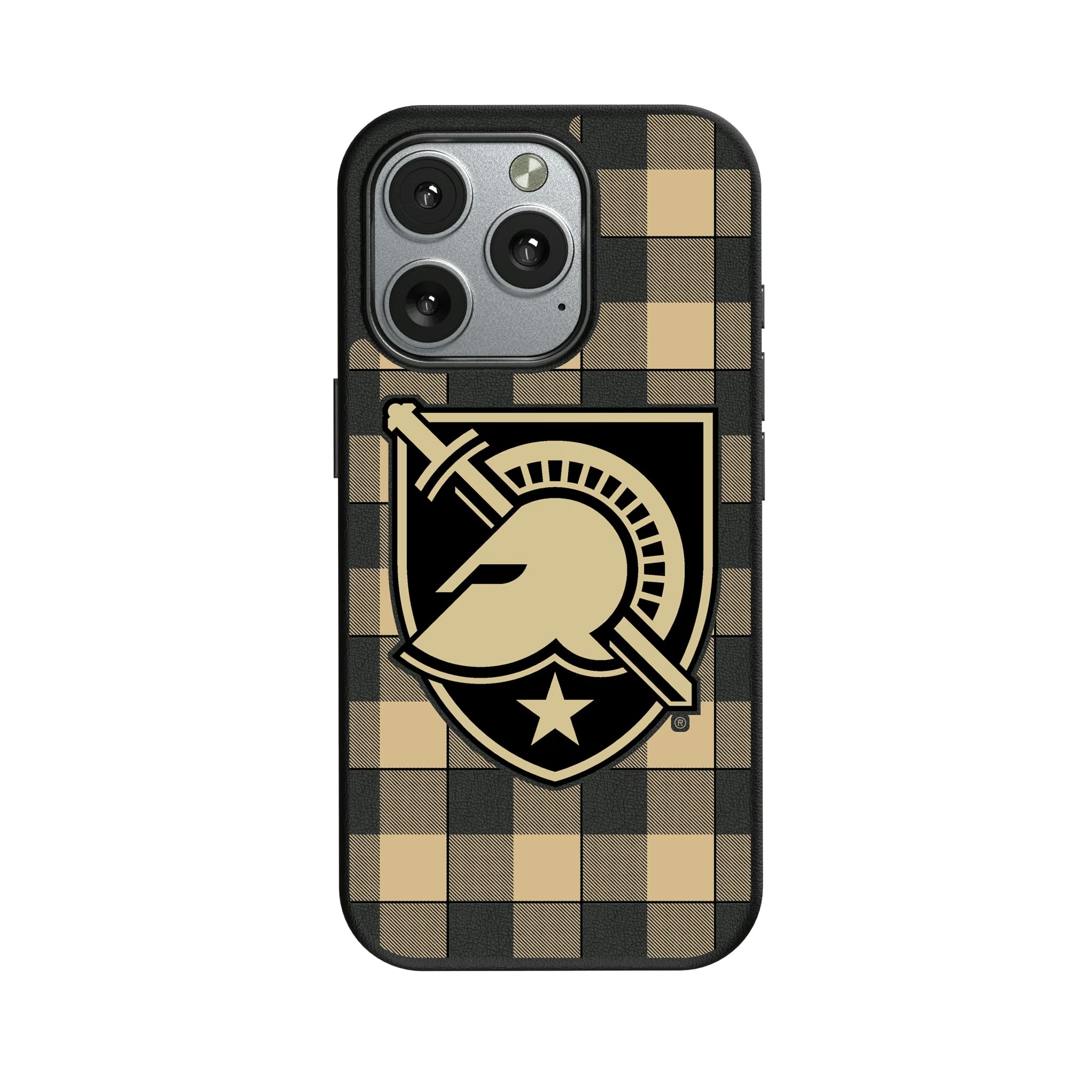 United States Military Academy Black Knights Plaid iPhone MagSafe Compatible Phone Case for Apple iPhone
