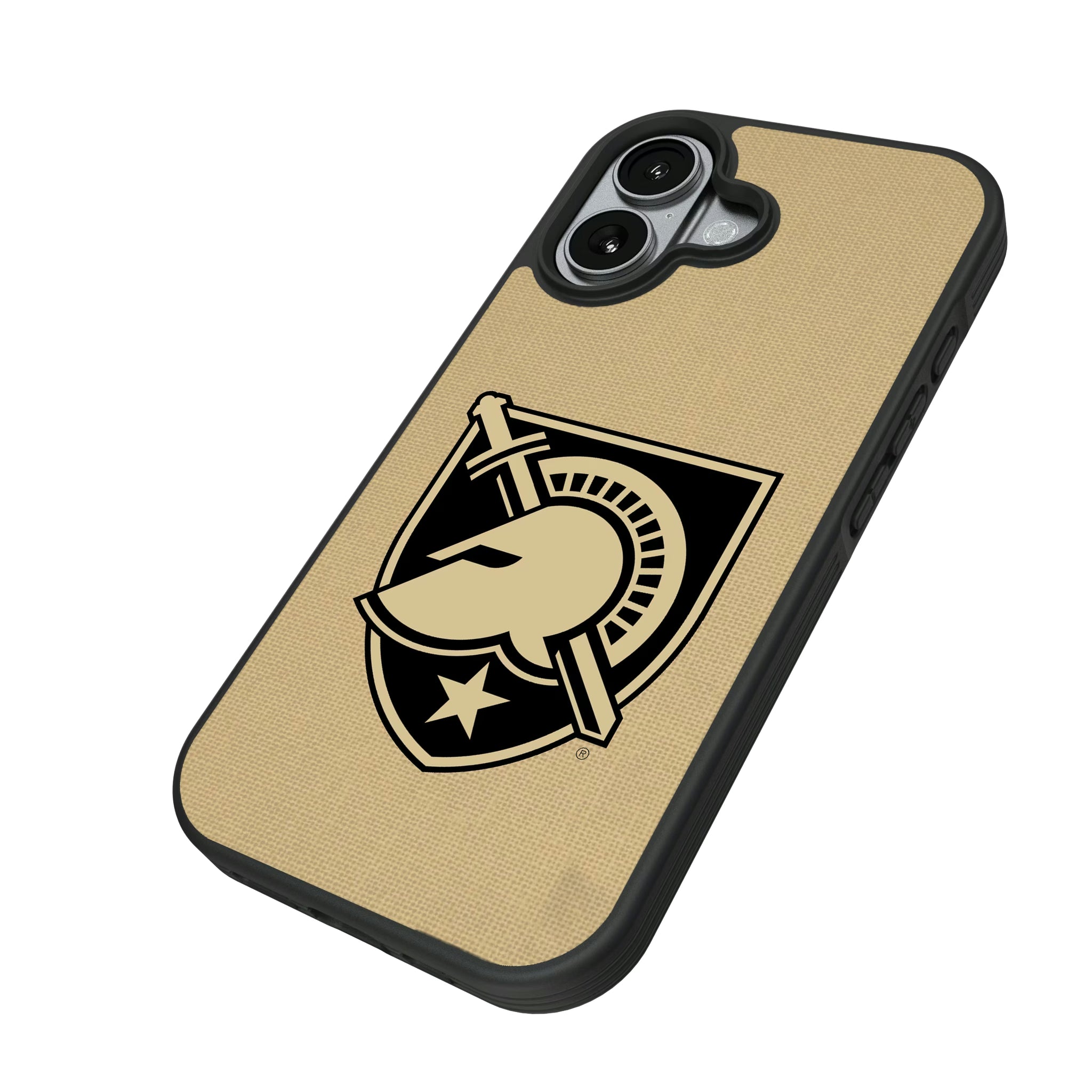 United States Military Academy Black Knights Solid iPhone Bump Phone Case for Apple iPhone - Isometric View#Device_iPhone 17