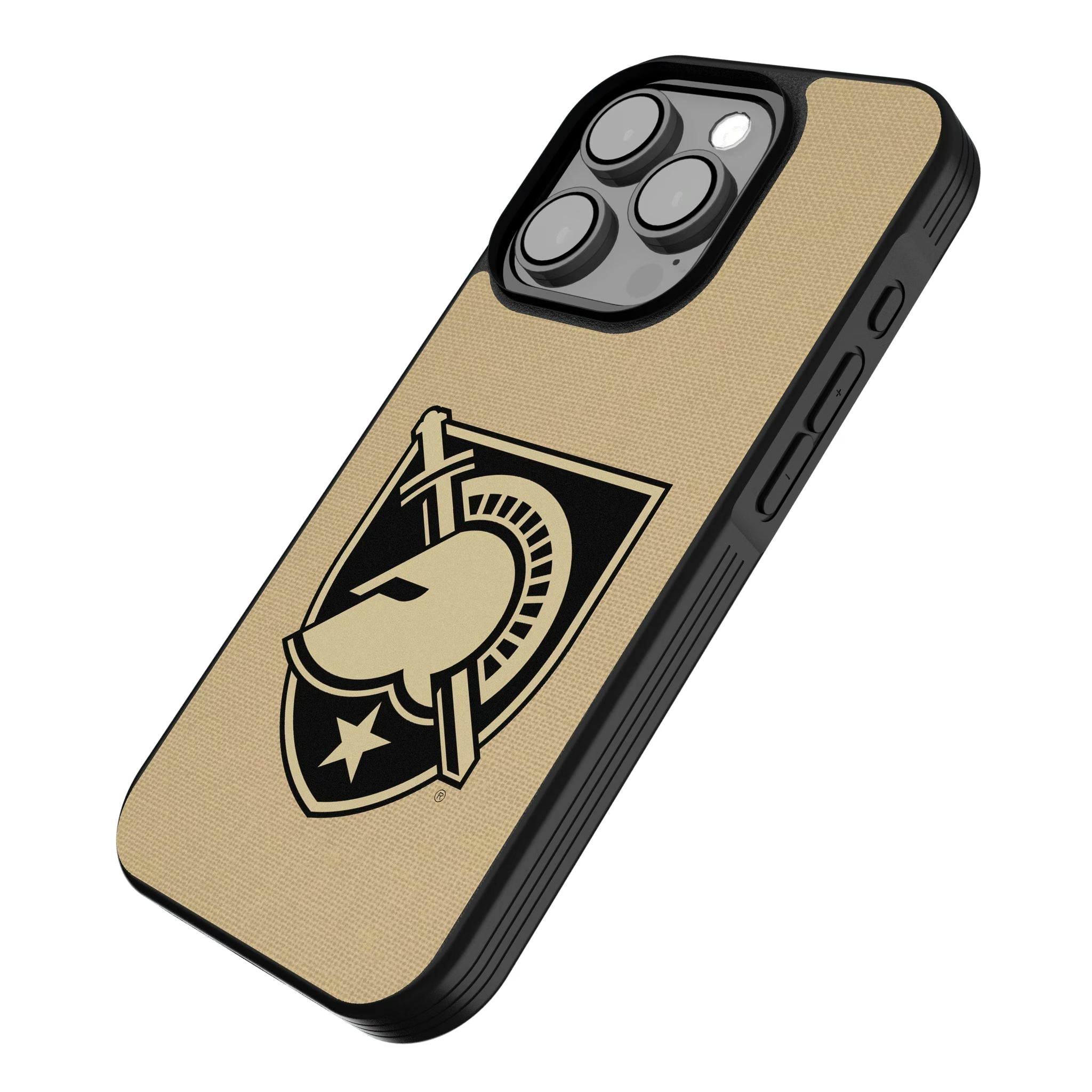 United States Military Academy Black Knights Solid iPhone Bump Phone Case for Apple iPhone - Isometric View