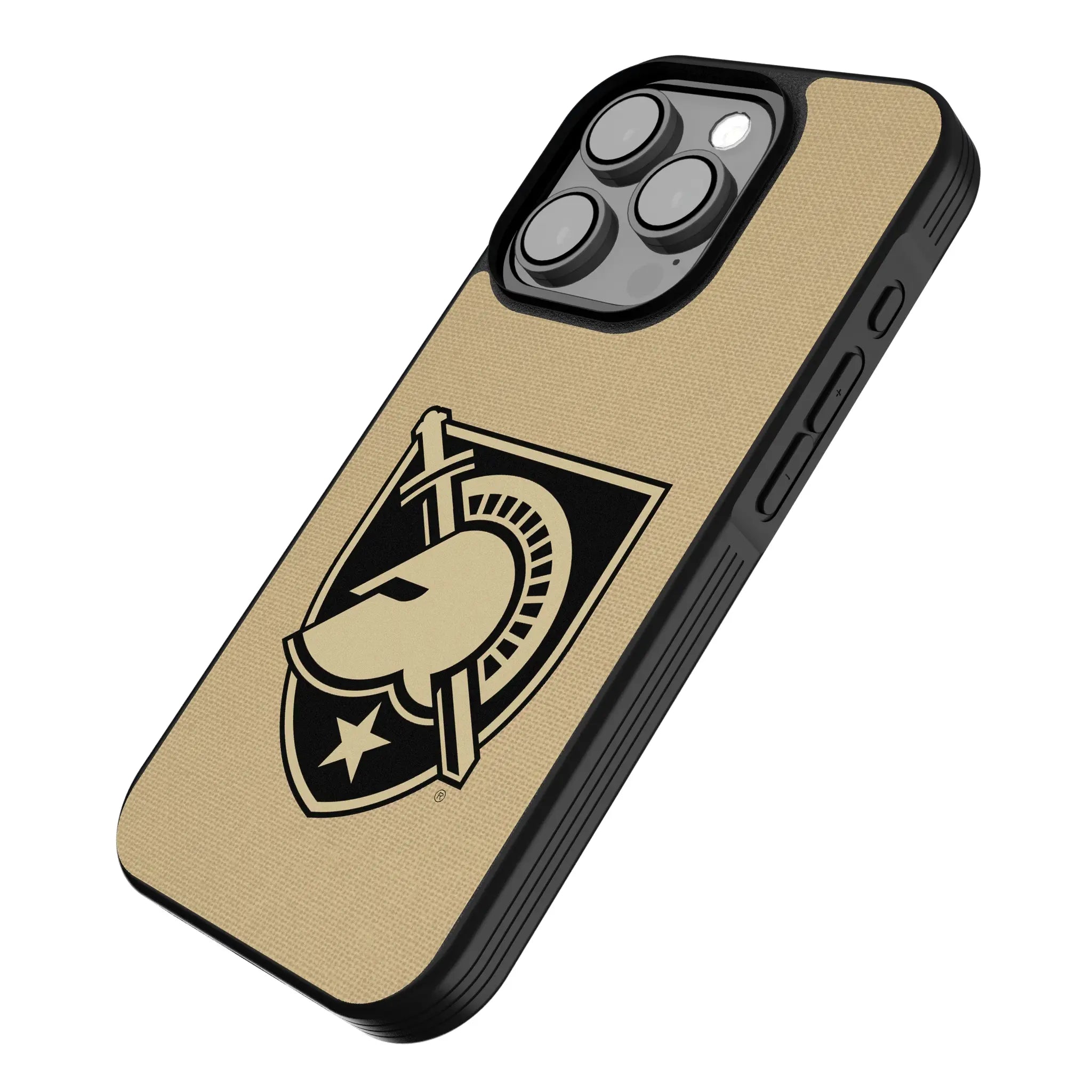 United States Military Academy Black Knights Solid iPhone Bump Phone Case for Apple iPhone - Isometric View
