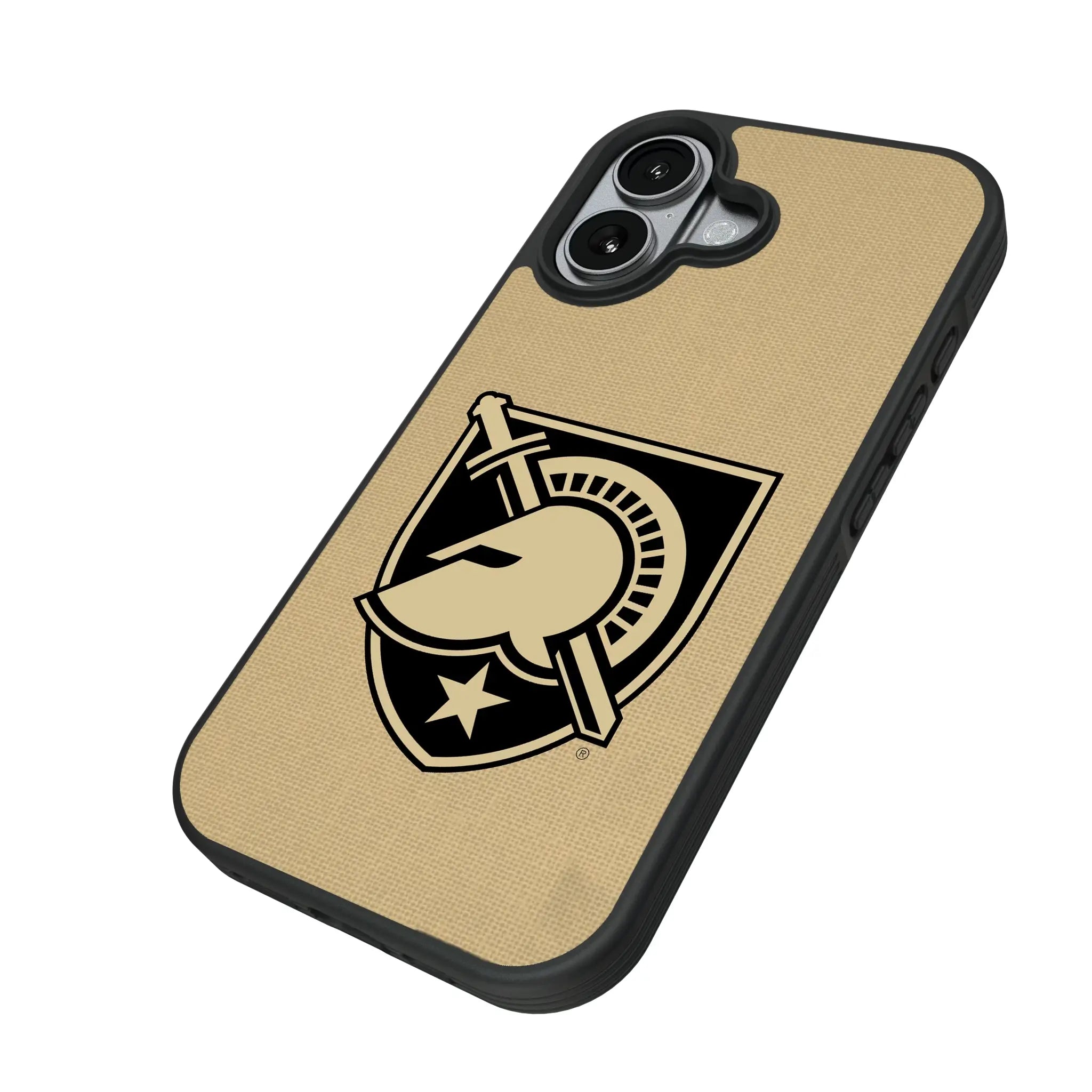 United States Military Academy Black Knights Solid iPhone Bump Phone Case for Apple iPhone - Isometric View#Device_iPhone 17