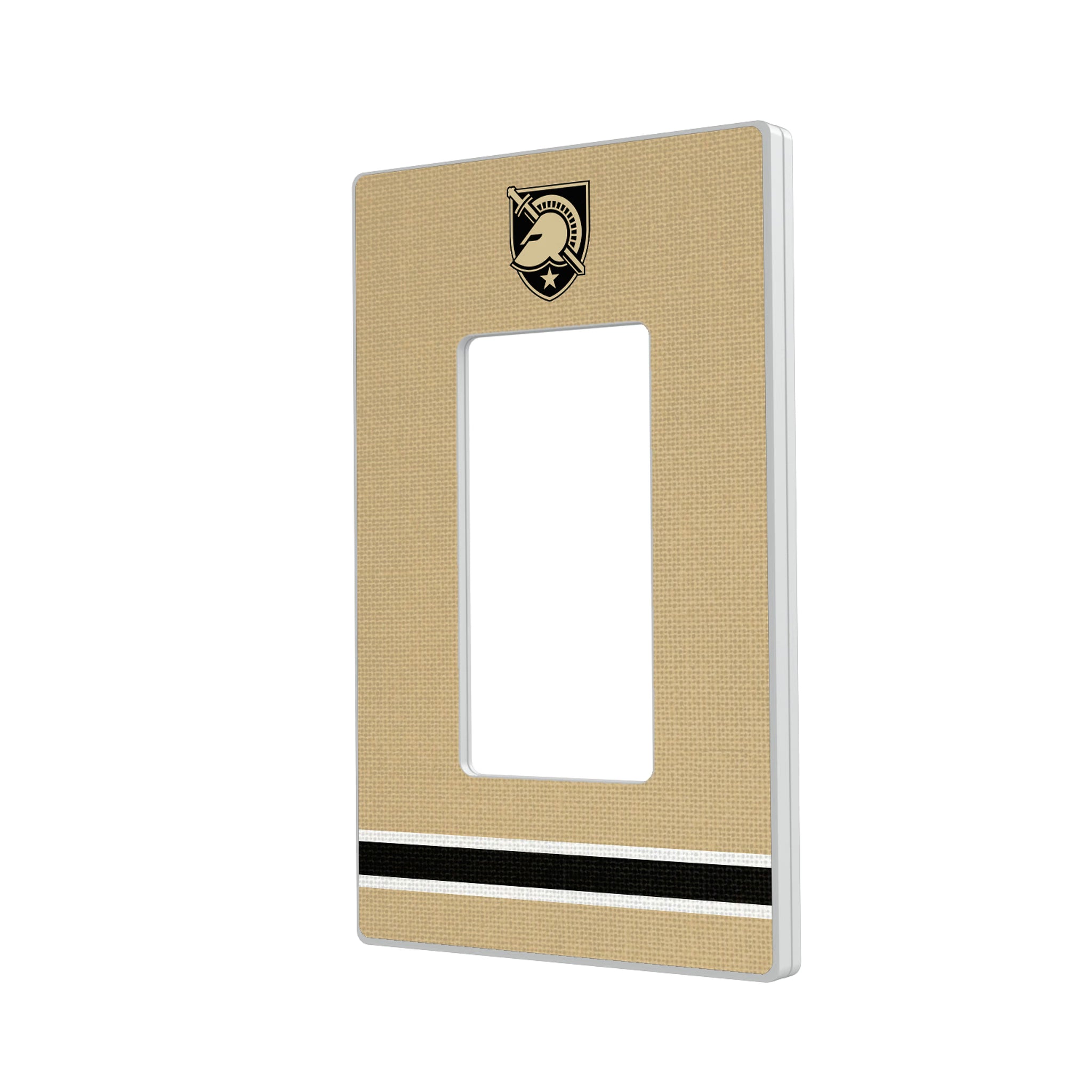 United States Military Academy Black Knights Stripe Hidden-Screw Light Switch Plate#Style_Single Rocker