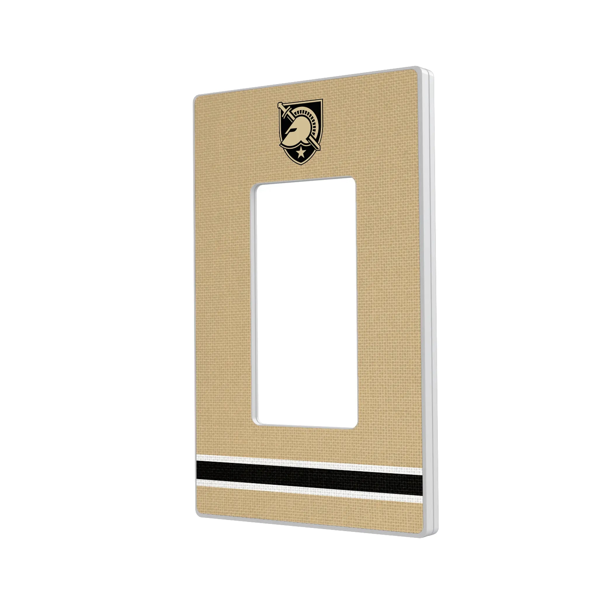 United States Military Academy Black Knights Stripe Hidden-Screw Light Switch Plate#Style_Single Rocker