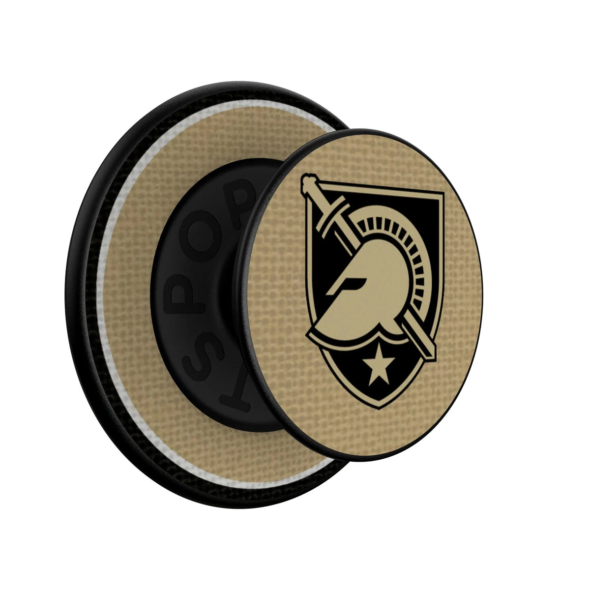 United States Military Academy Black Knights Stripe Popsockets Round Magnetic - Isometric View