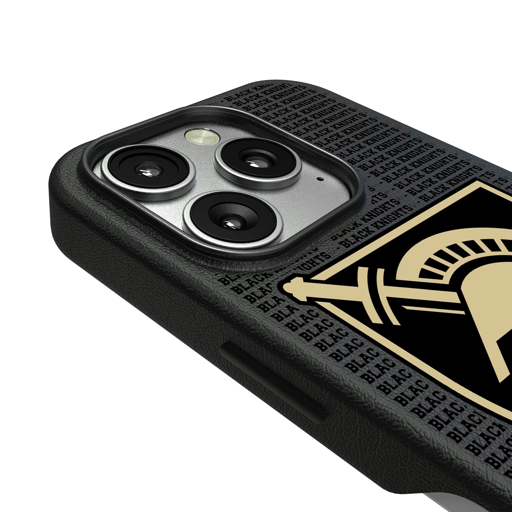 United States Military Academy Black Knights Text Backdrop iPhone MagSafe Compatible Phone Case for Apple iPhone - Detail
