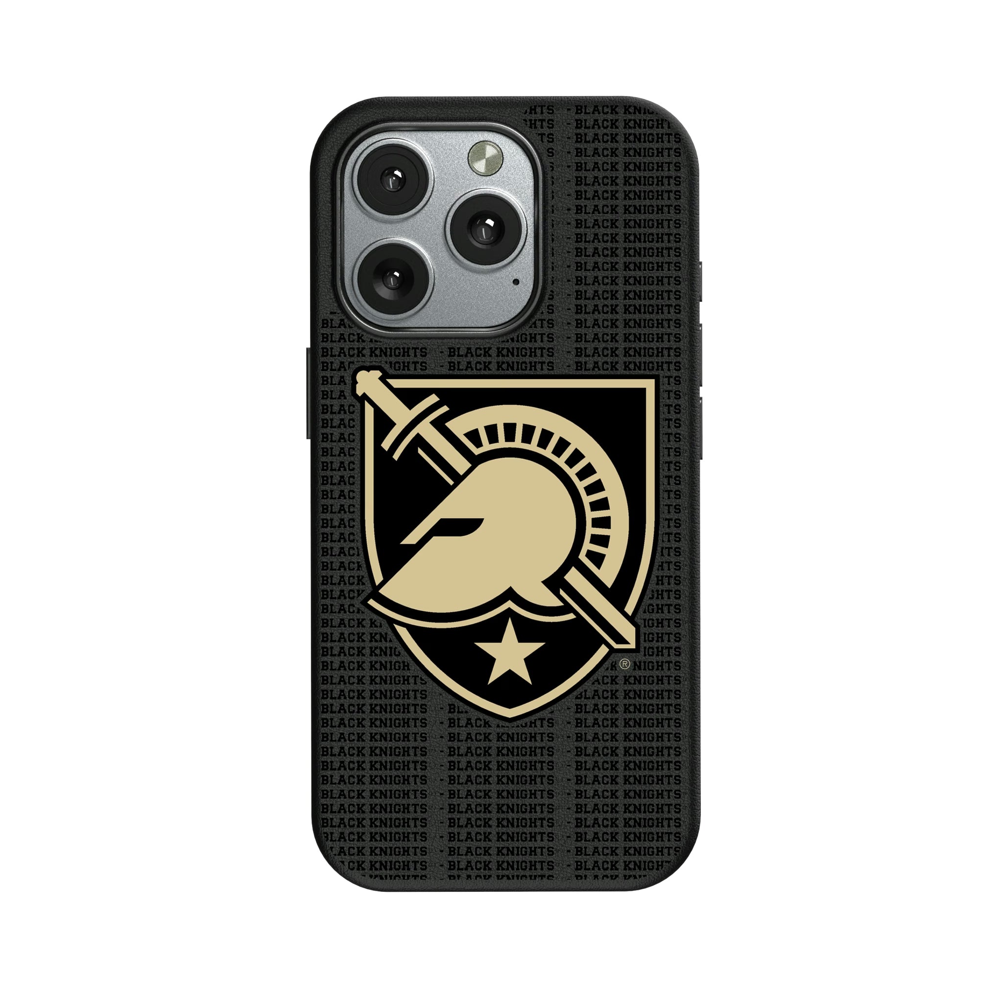 United States Military Academy Black Knights Text Backdrop iPhone MagSafe Compatible Phone Case for Apple iPhone