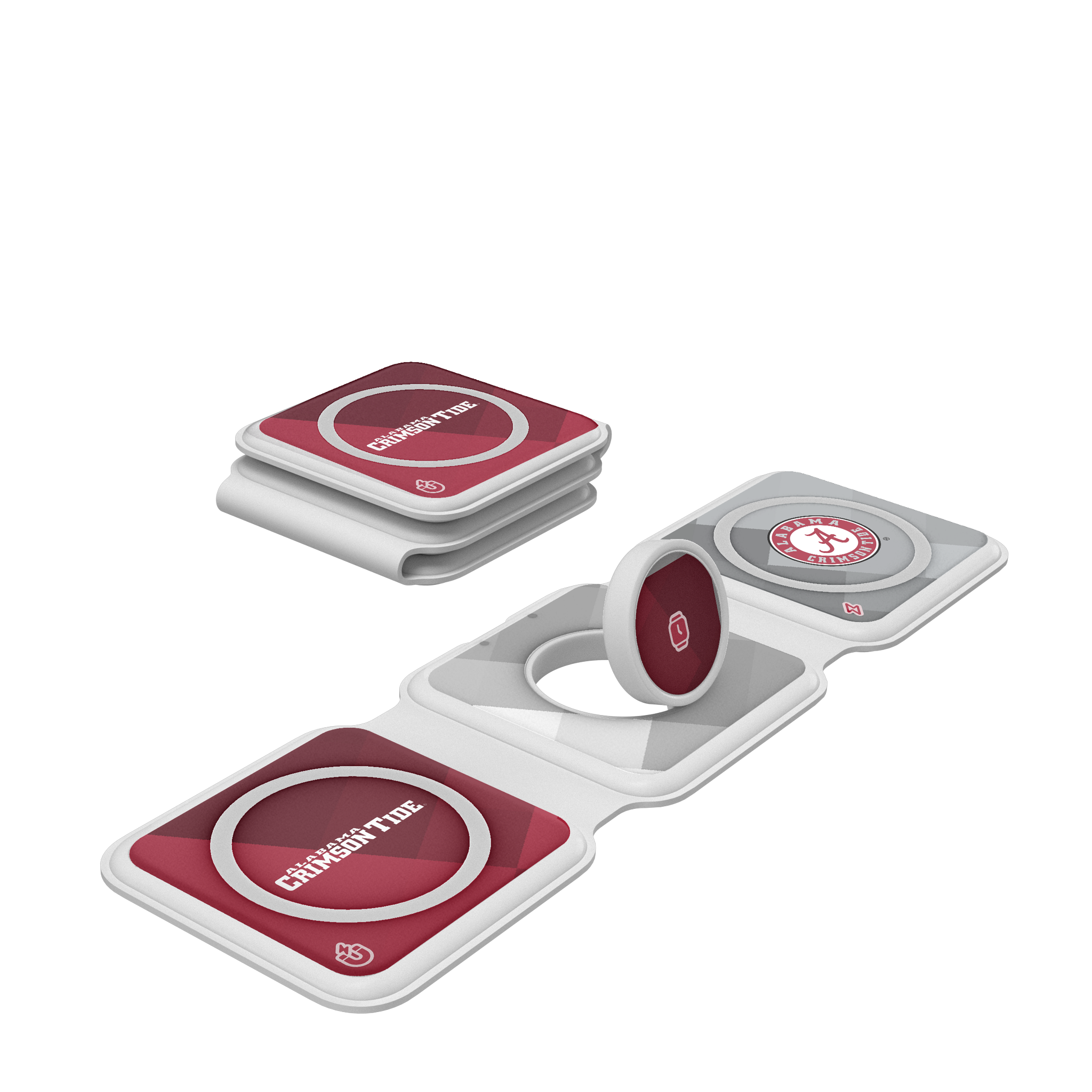 University of Alabama Crimson Tide Color Block Foldable 3 in 1 Charger