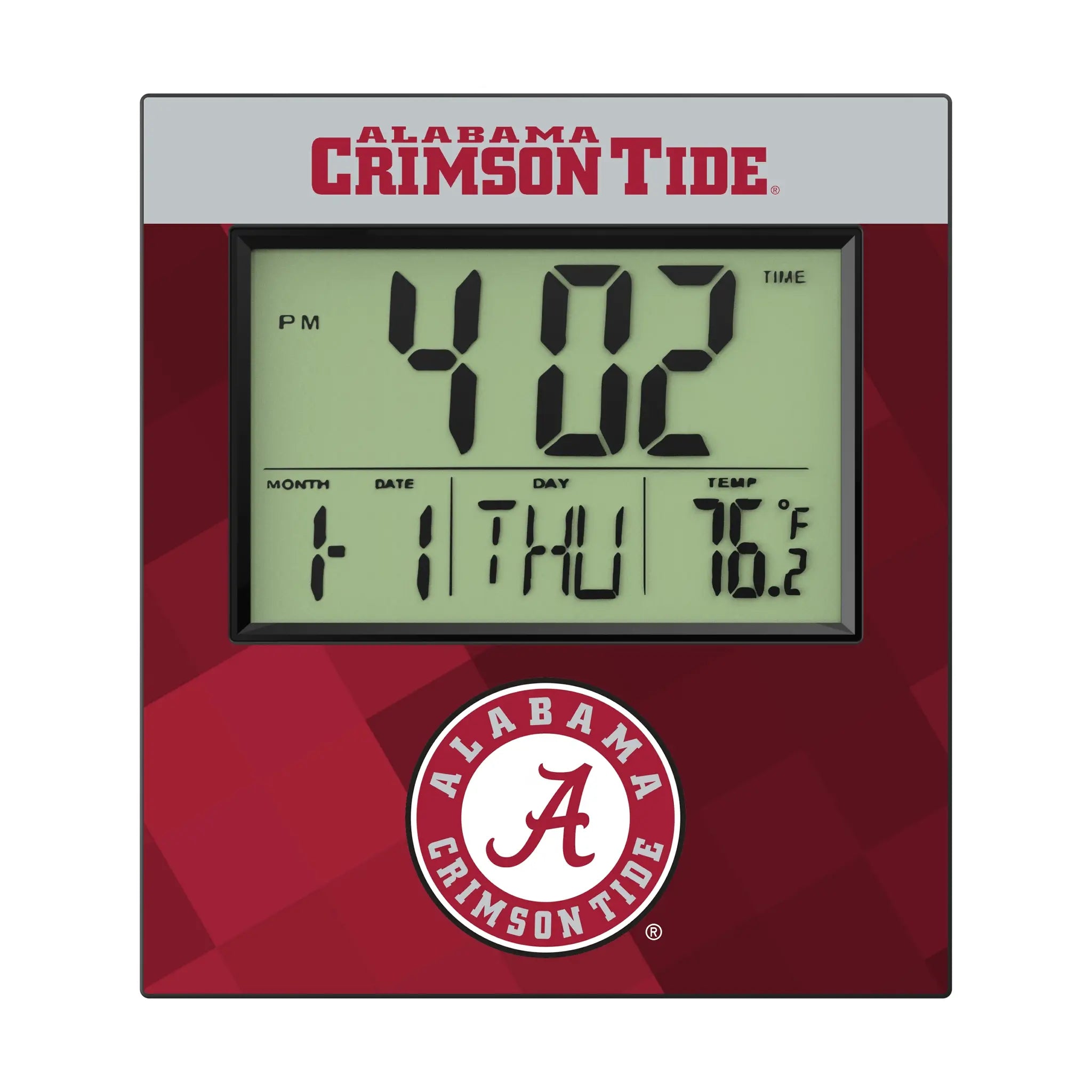 University of Alabama Crimson Tide Color Block Wall Clock