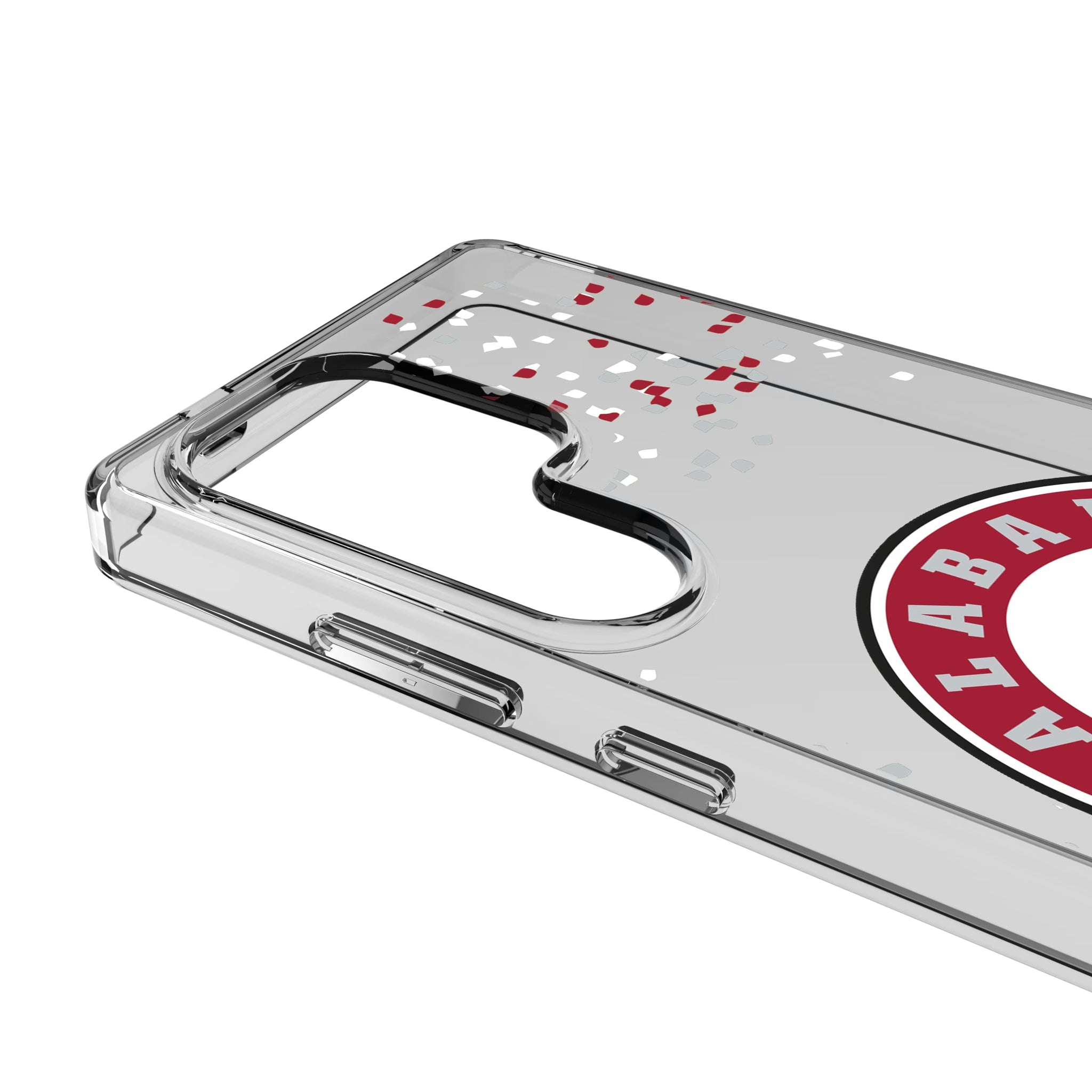 University of Alabama Crimson Tide Confetti Galaxy Clear Phone Case for Samsung Galaxy - Detail