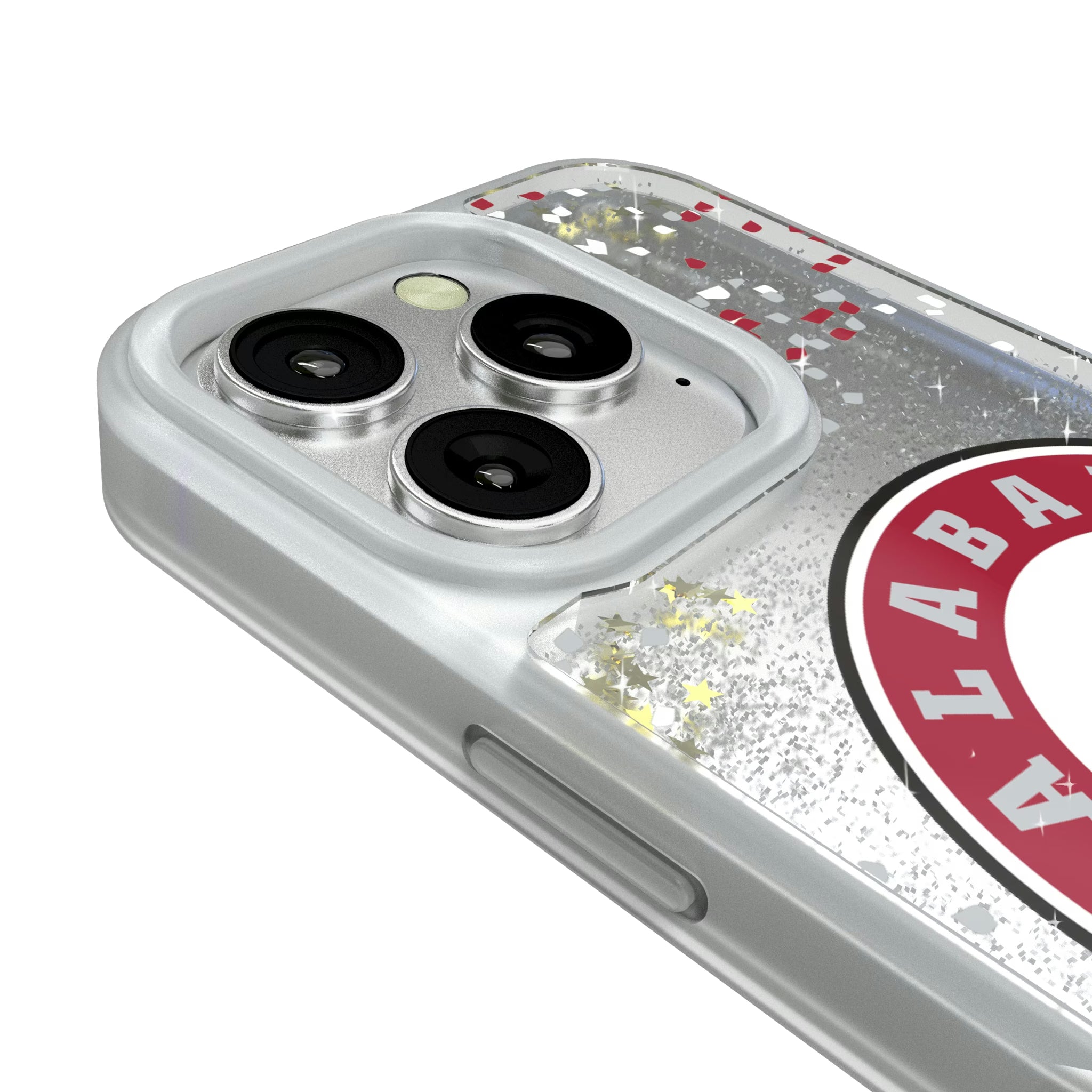 University of Alabama Crimson Tide Confetti iPhone Glitter Phone Case for Apple iPhone - Detail#Device_iPhone 16 Pro