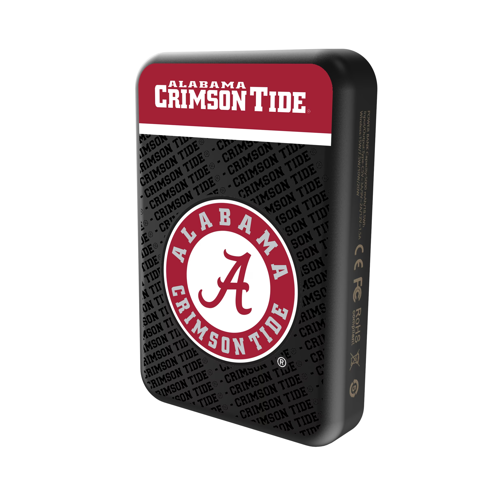 University of Alabama Crimson Tide Endzone Plus Wireless Mag Power Bank