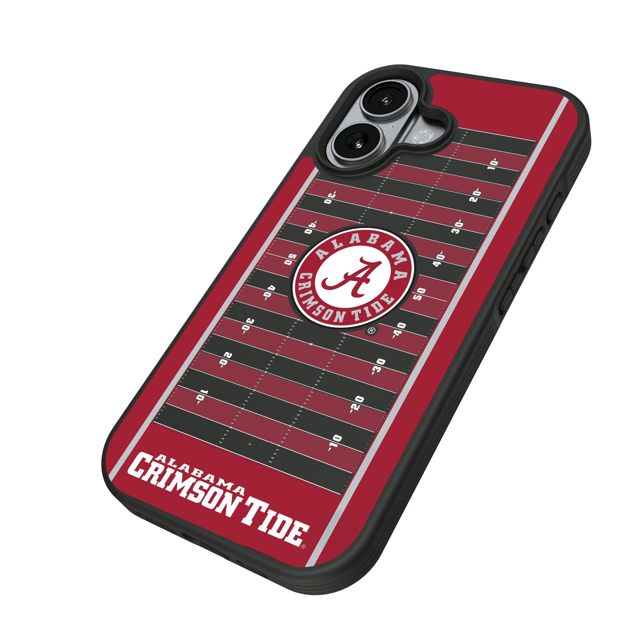 University of Alabama Crimson Tide Field iPhone Bump Phone Case for Apple iPhone - Isometric View#Device_iPhone 17