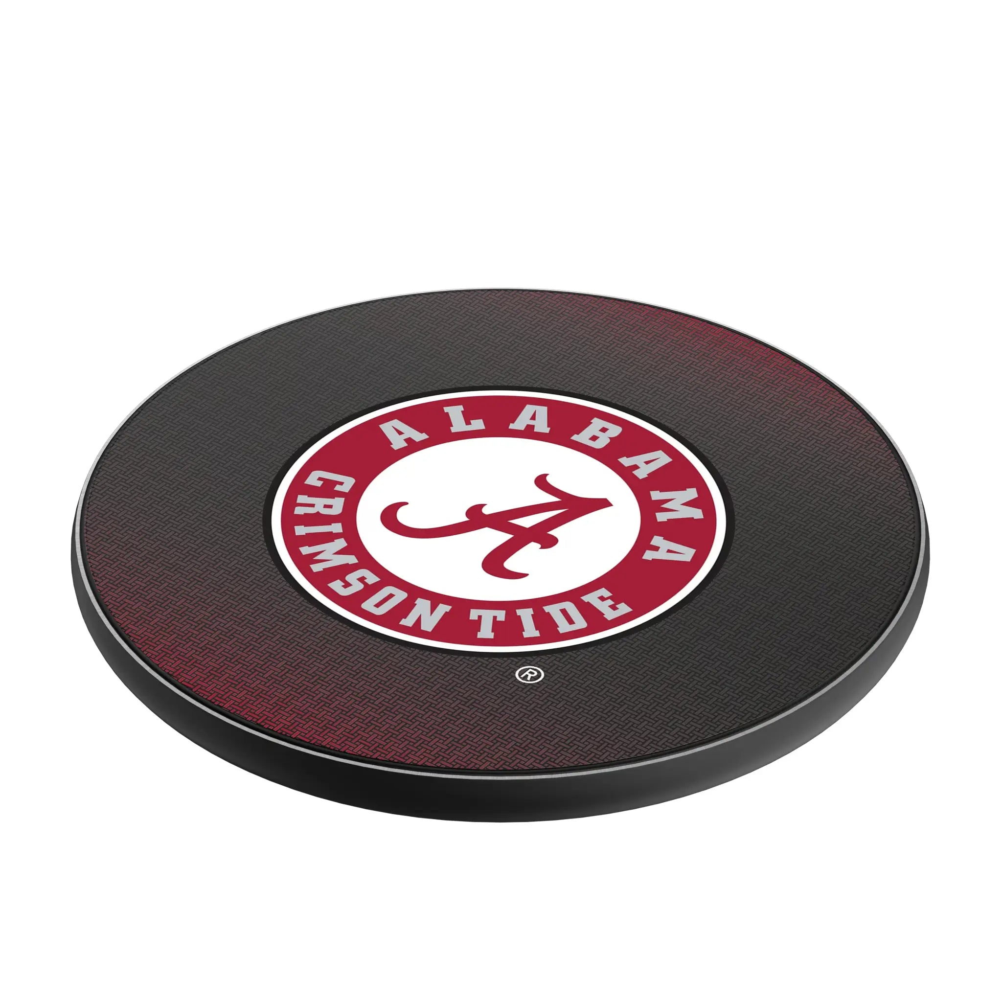 University of Alabama Crimson Tide Linen 15-Watt Wireless Charger - Isometric View