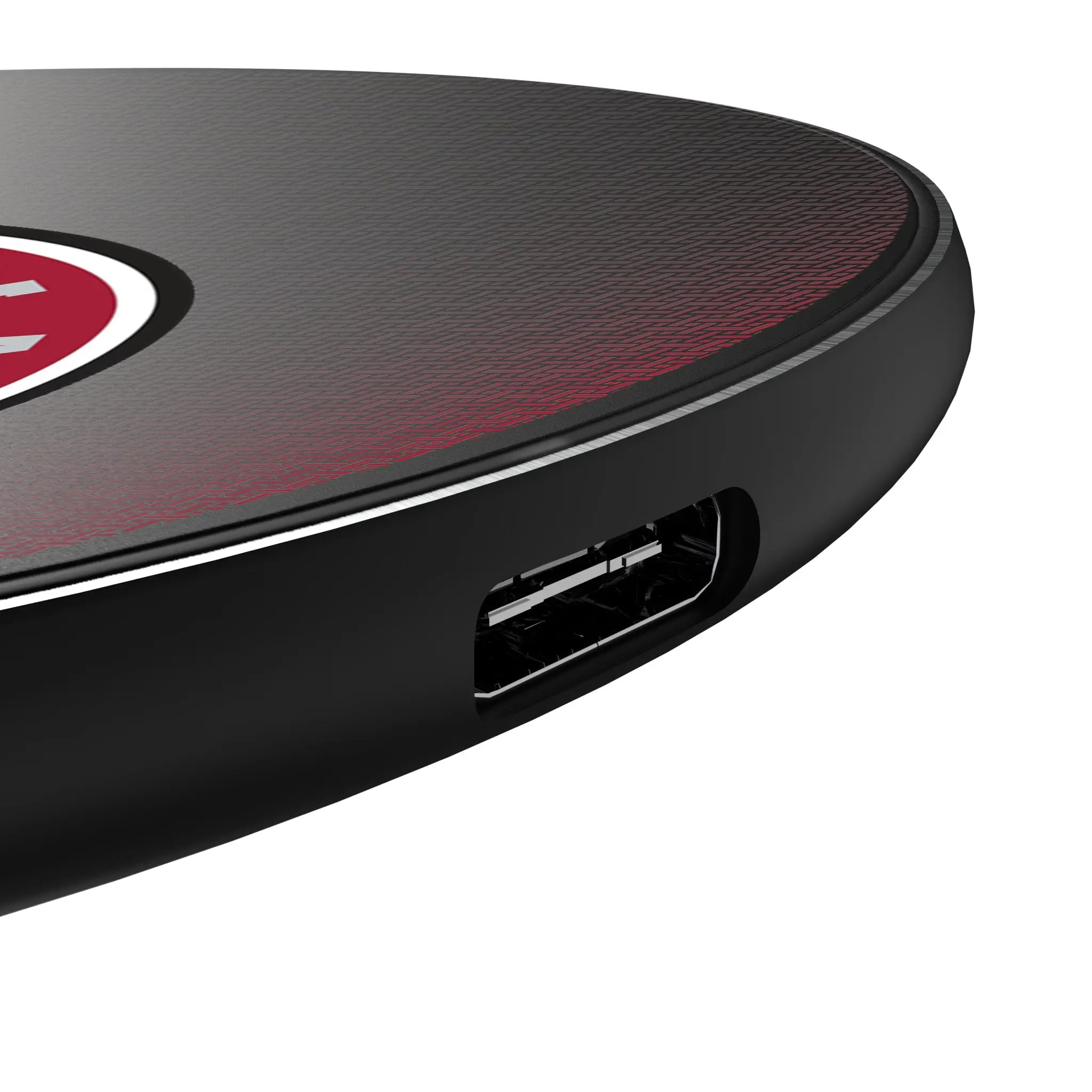 University of Alabama Crimson Tide Linen 15-Watt Wireless Charger - Detail