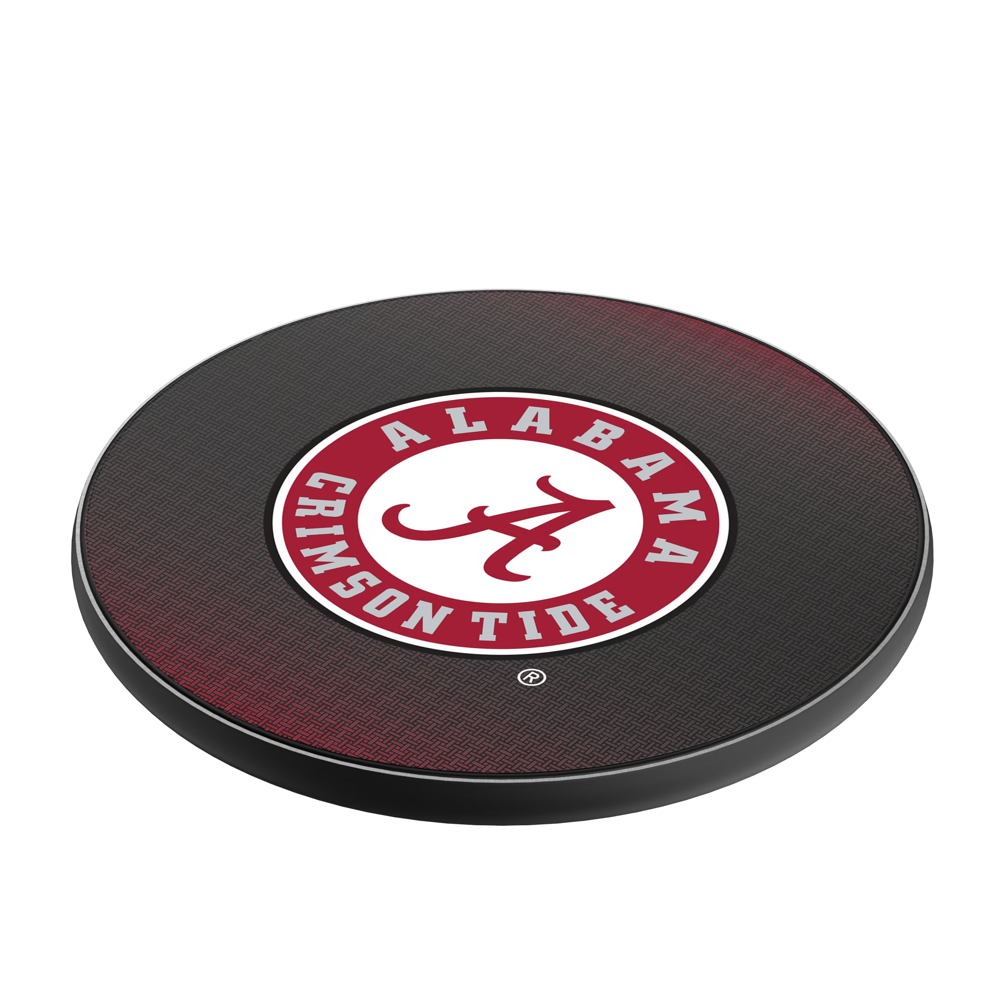 University of Alabama Crimson Tide Linen 15-Watt Wireless Charger - Isometric View