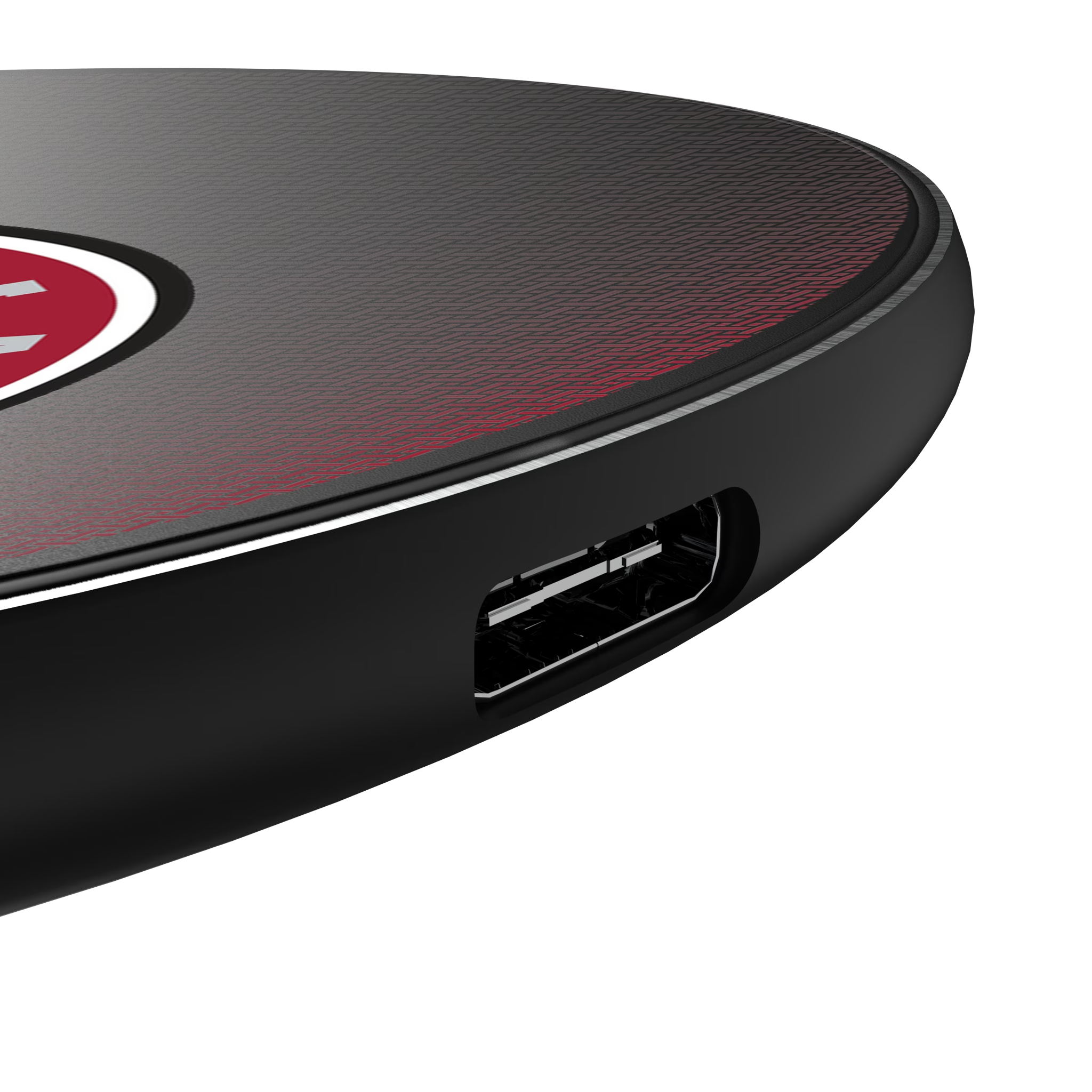 University of Alabama Crimson Tide Linen 15-Watt Wireless Charger - Detail