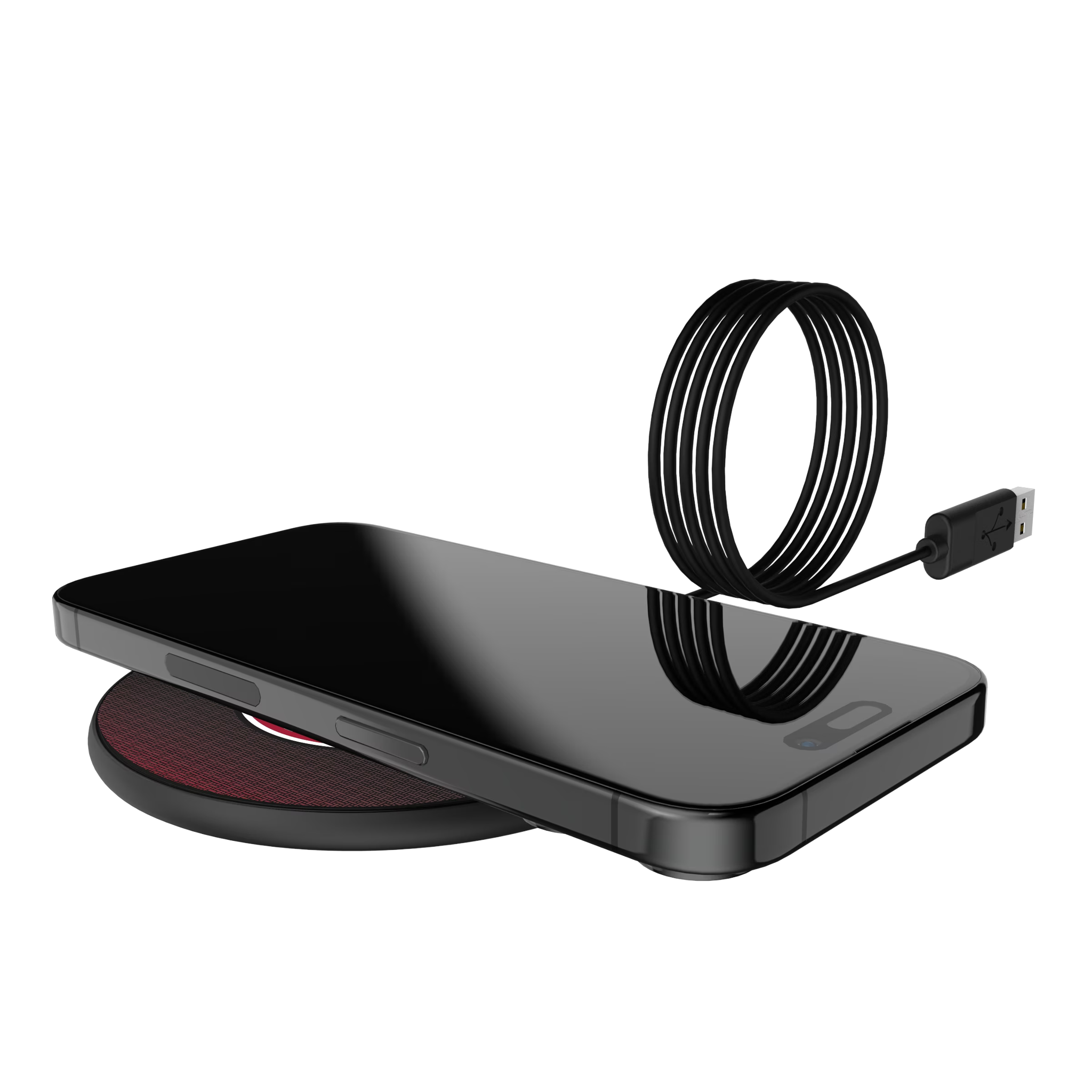University of Alabama Crimson Tide Linen 15-Watt Wireless Charger - Lifestyle