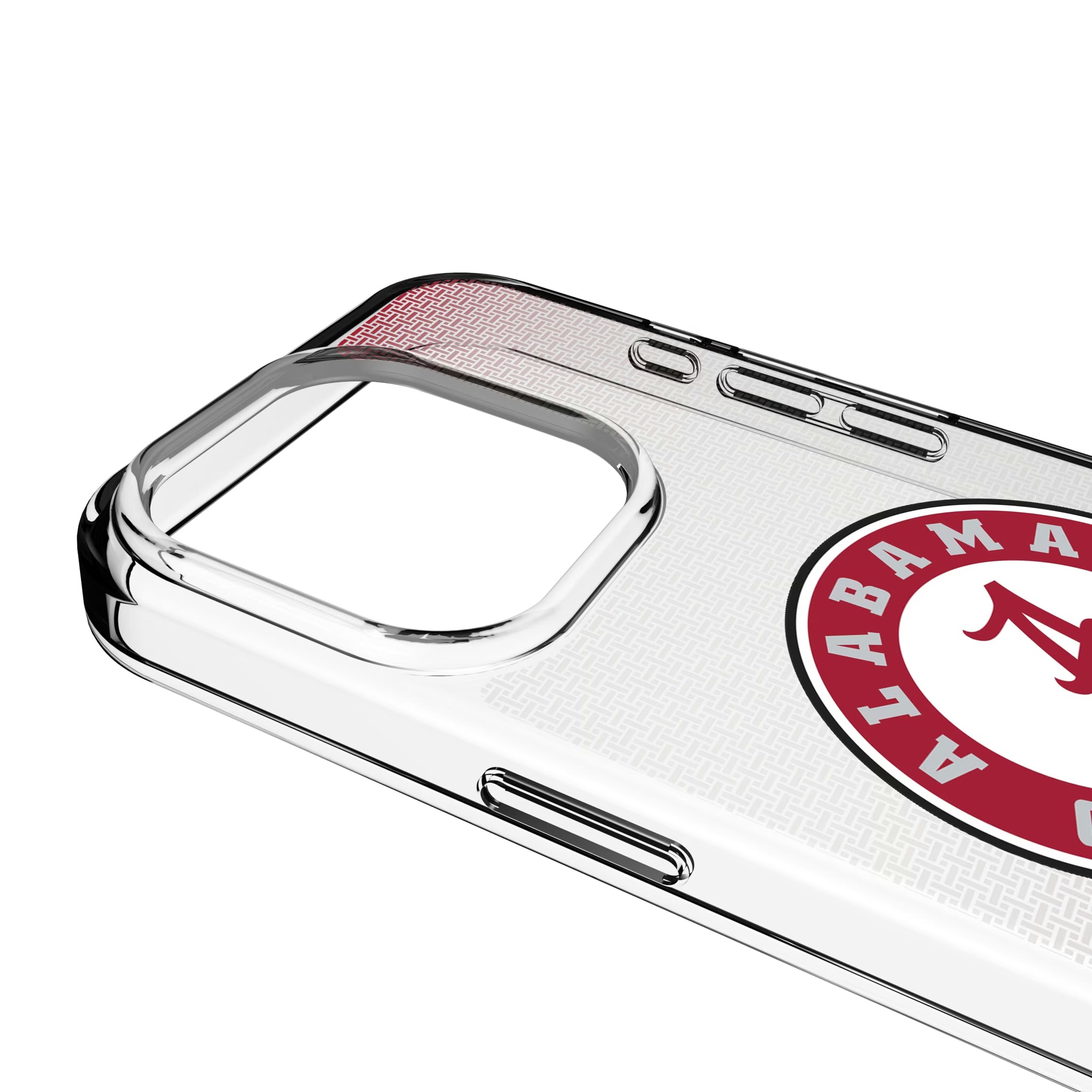University of Alabama Crimson Tide Linen iPhone Clear Phone Case for Apple iPhone - Detail