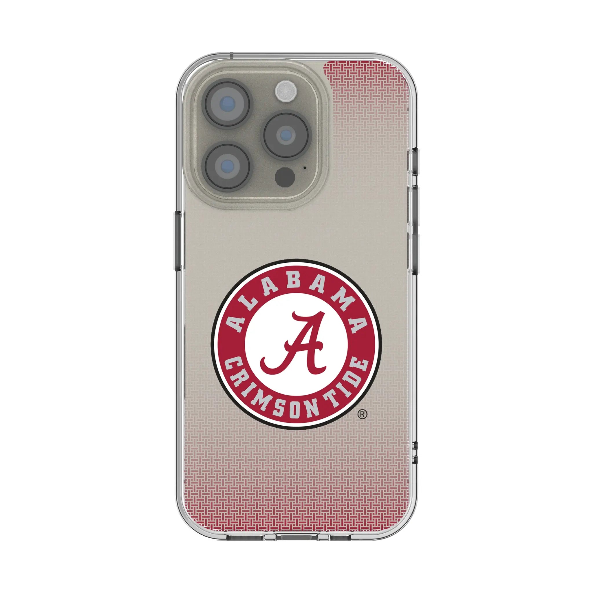University of Alabama Crimson Tide Linen iPhone Clear Phone Case for Apple iPhone