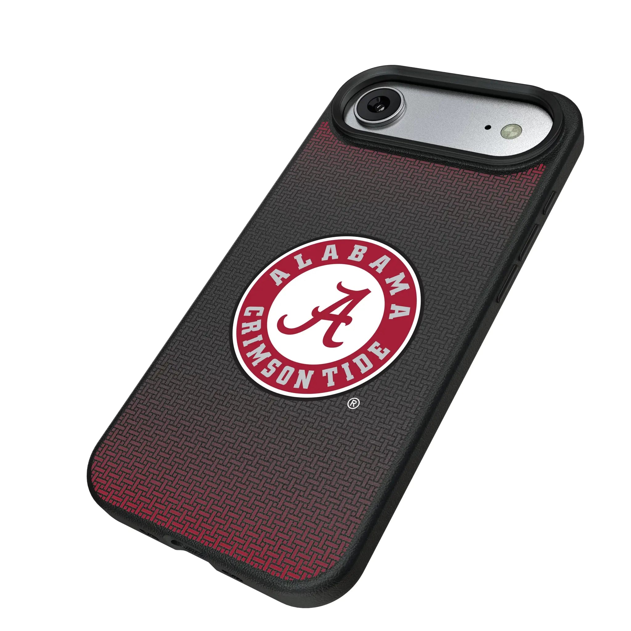 University of Alabama Crimson Tide Linen iPhone MagSafe Compatible Phone Case for Apple iPhone - Isometric View#Device_iPhone Air