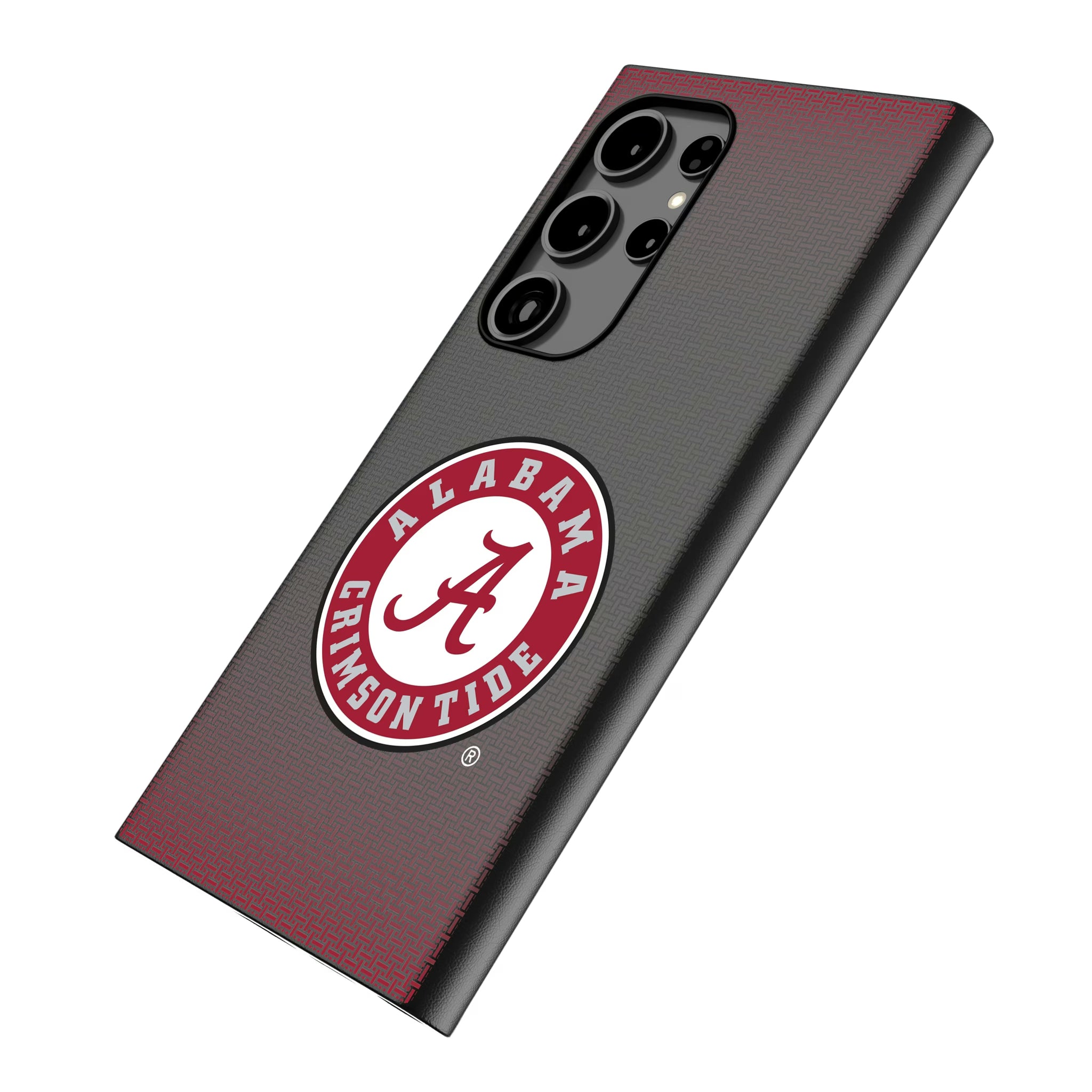 University of Alabama Crimson Tide Linen Galaxy MagSafe Compatible Phone Case for Samsung Galaxy - Isometric View