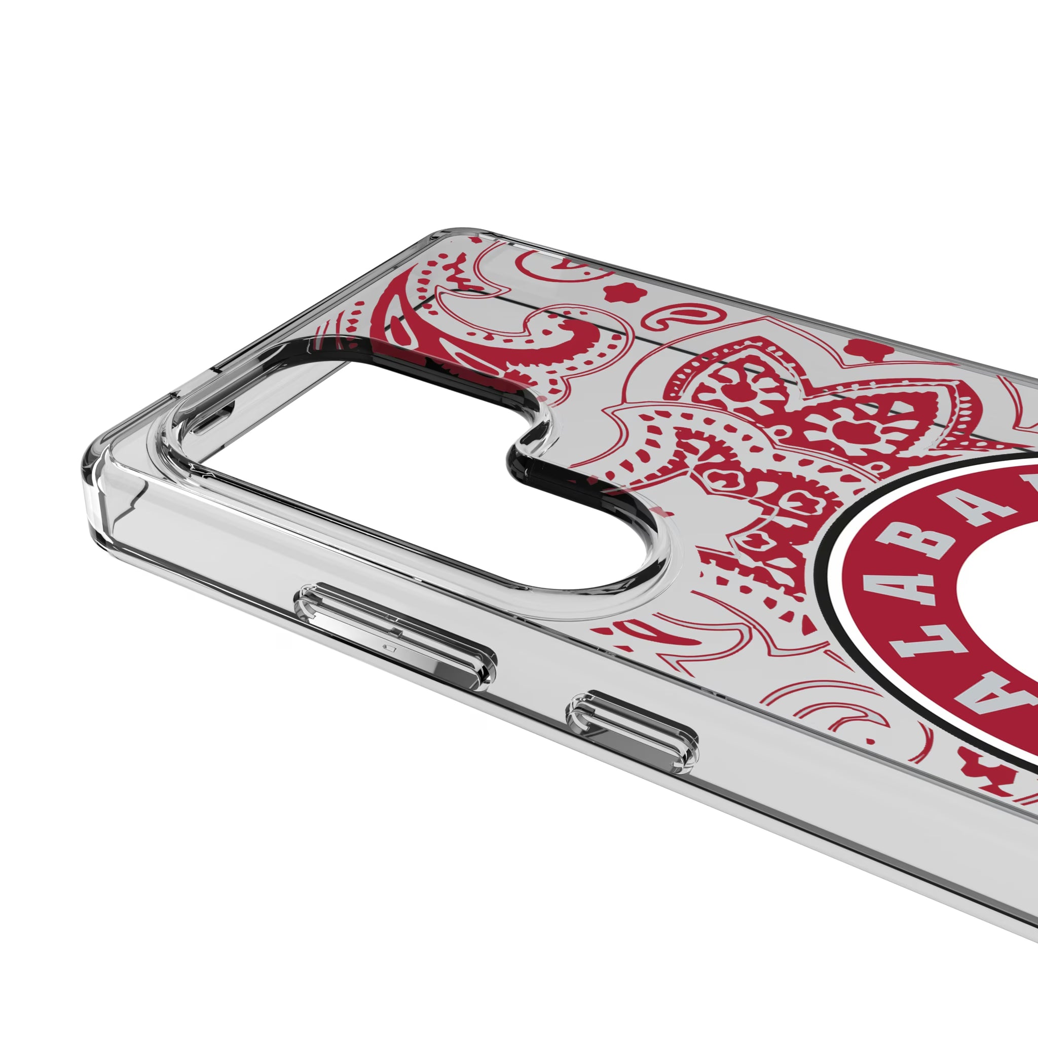 University of Alabama Crimson Tide Paisley Galaxy Clear Phone Case for Samsung Galaxy - Detail
