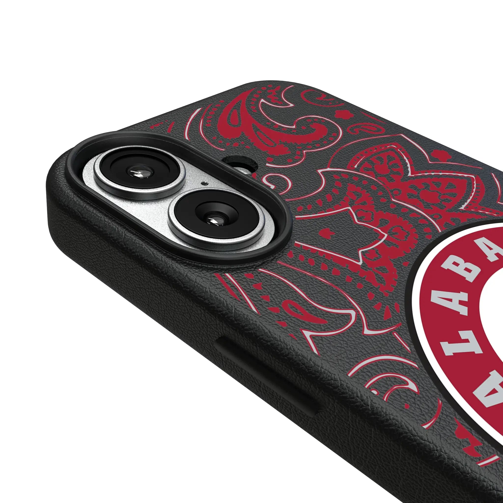 University of Alabama Crimson Tide Paisley iPhone MagSafe Compatible Phone Case for Apple iPhone - Detail#Device_iPhone 17