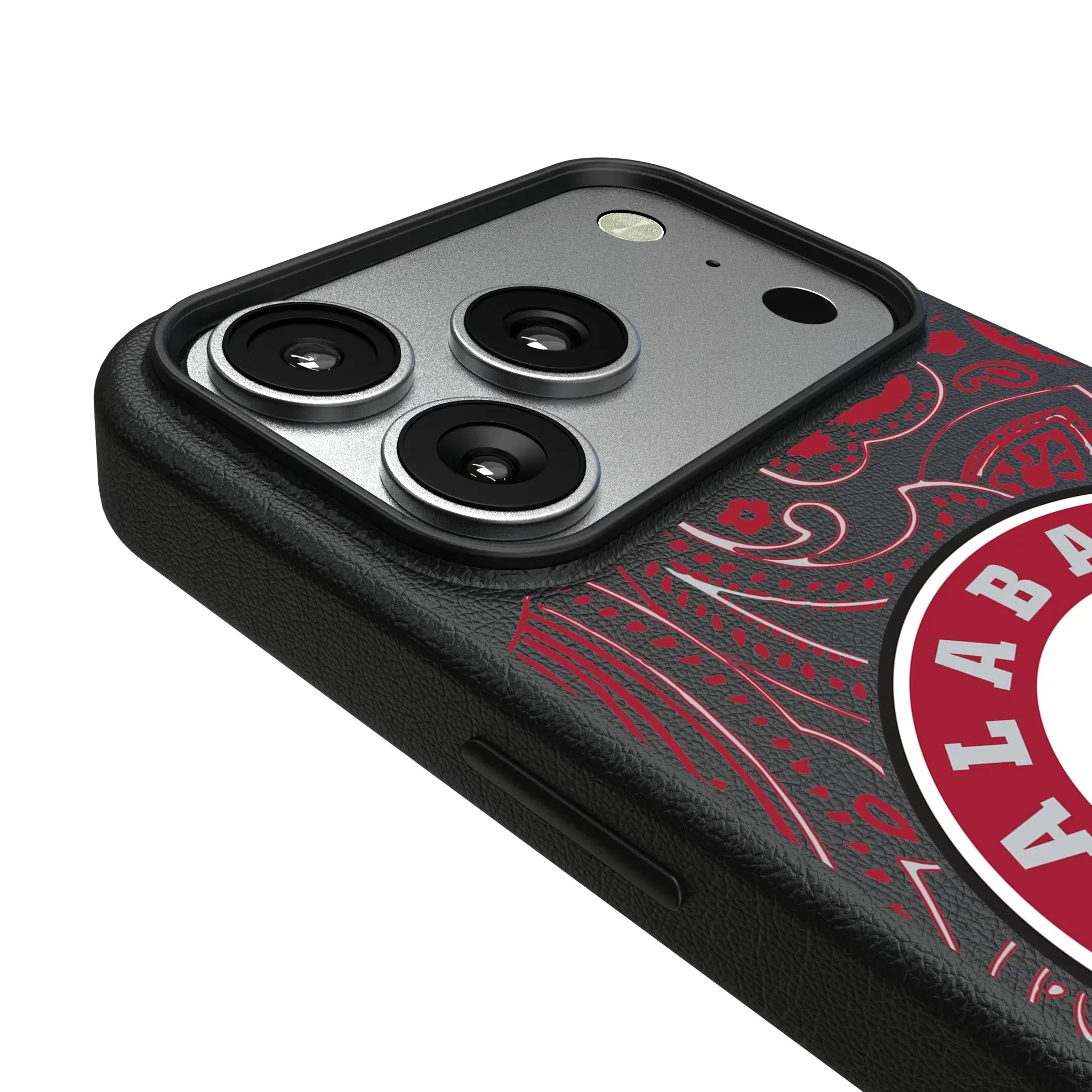 University of Alabama Crimson Tide Paisley iPhone MagSafe Compatible Phone Case for Apple iPhone - Detail#Device_iPhone 17 Pro